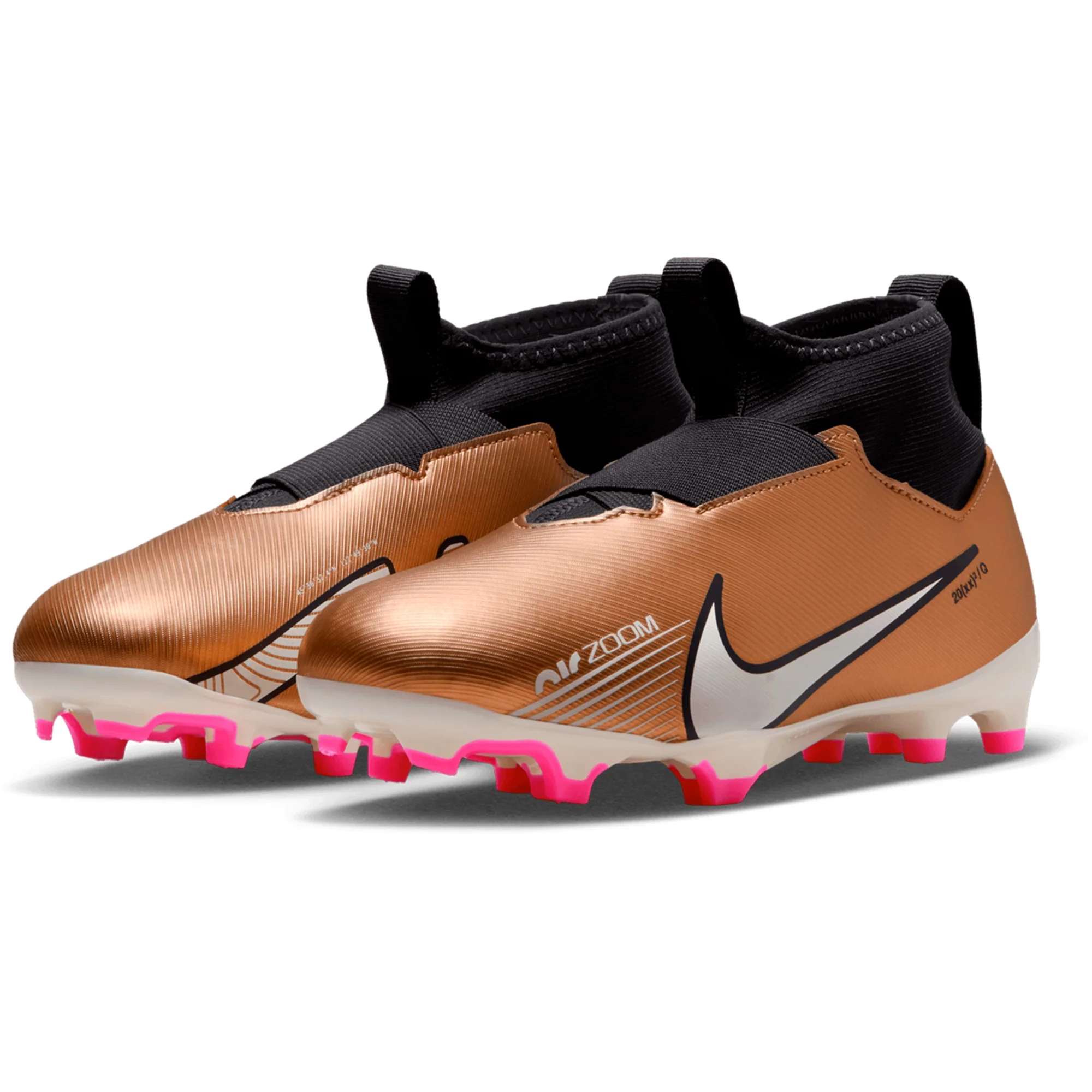 Nike Junior Zoom Mercurial Superfly 9 Academy Q FG/MG Soccer Cleats - Metallic Copper - Image 4