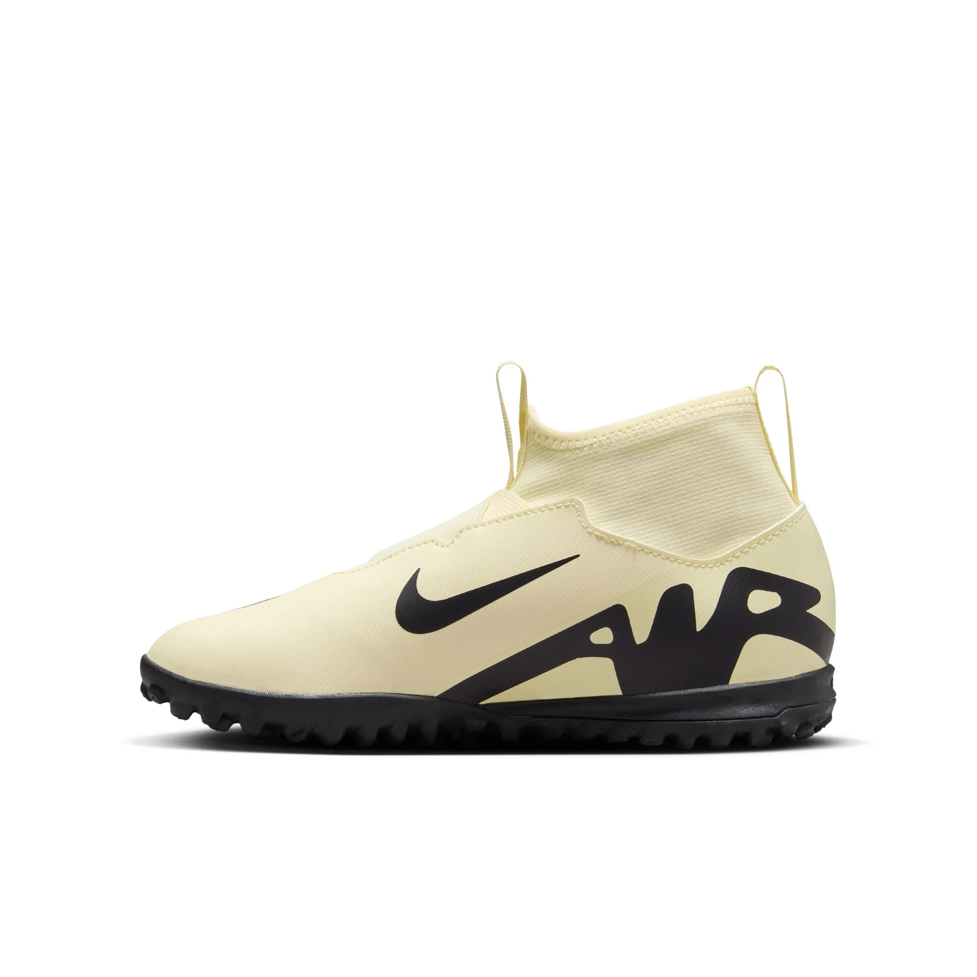 Nike Junior Zoom Mercurial Superfly 9 Academy TF Turf Soccer Shoes - Lemonade/Black - Image 2