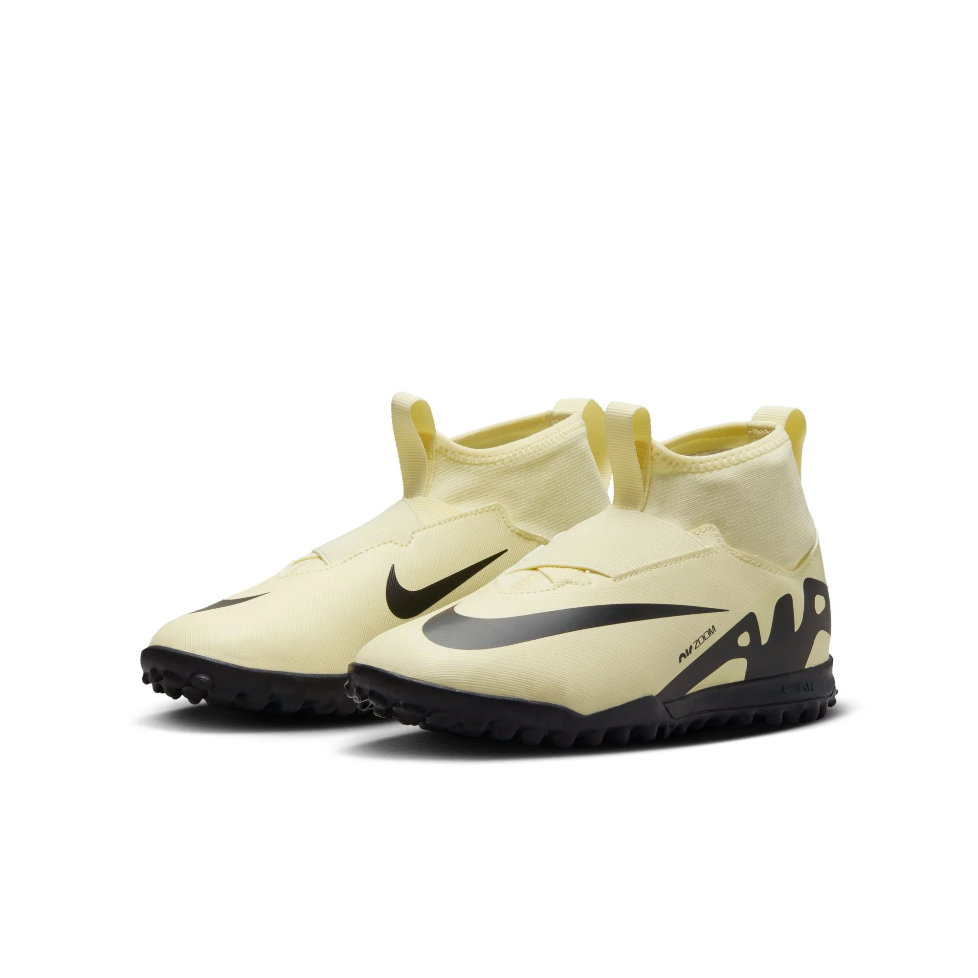 Nike Junior Zoom Mercurial Superfly 9 Academy TF Turf Soccer Shoes - Lemonade/Black - Image 4