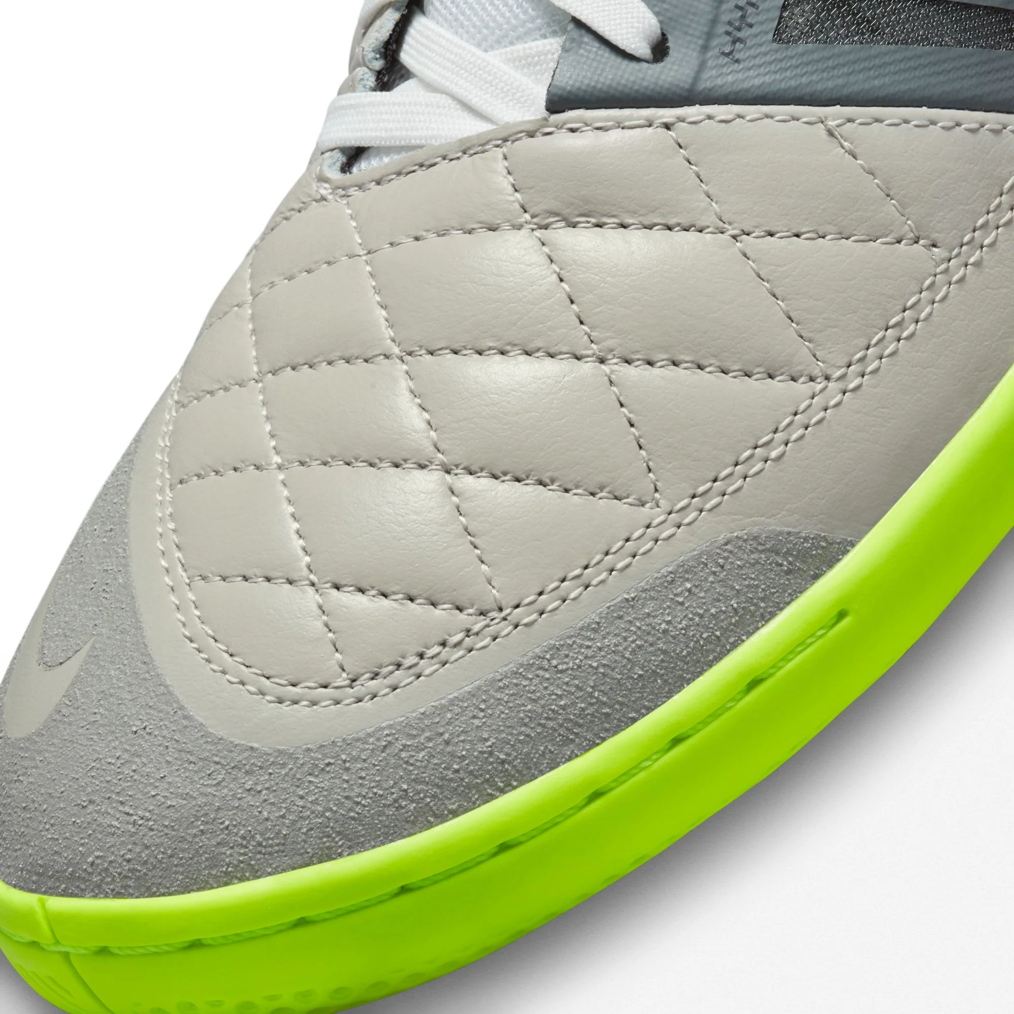 Nike Lunar Gato IN Indoor Soccer Shoes- Smoke Grey/White/Yellow/Anthracite - Image 7
