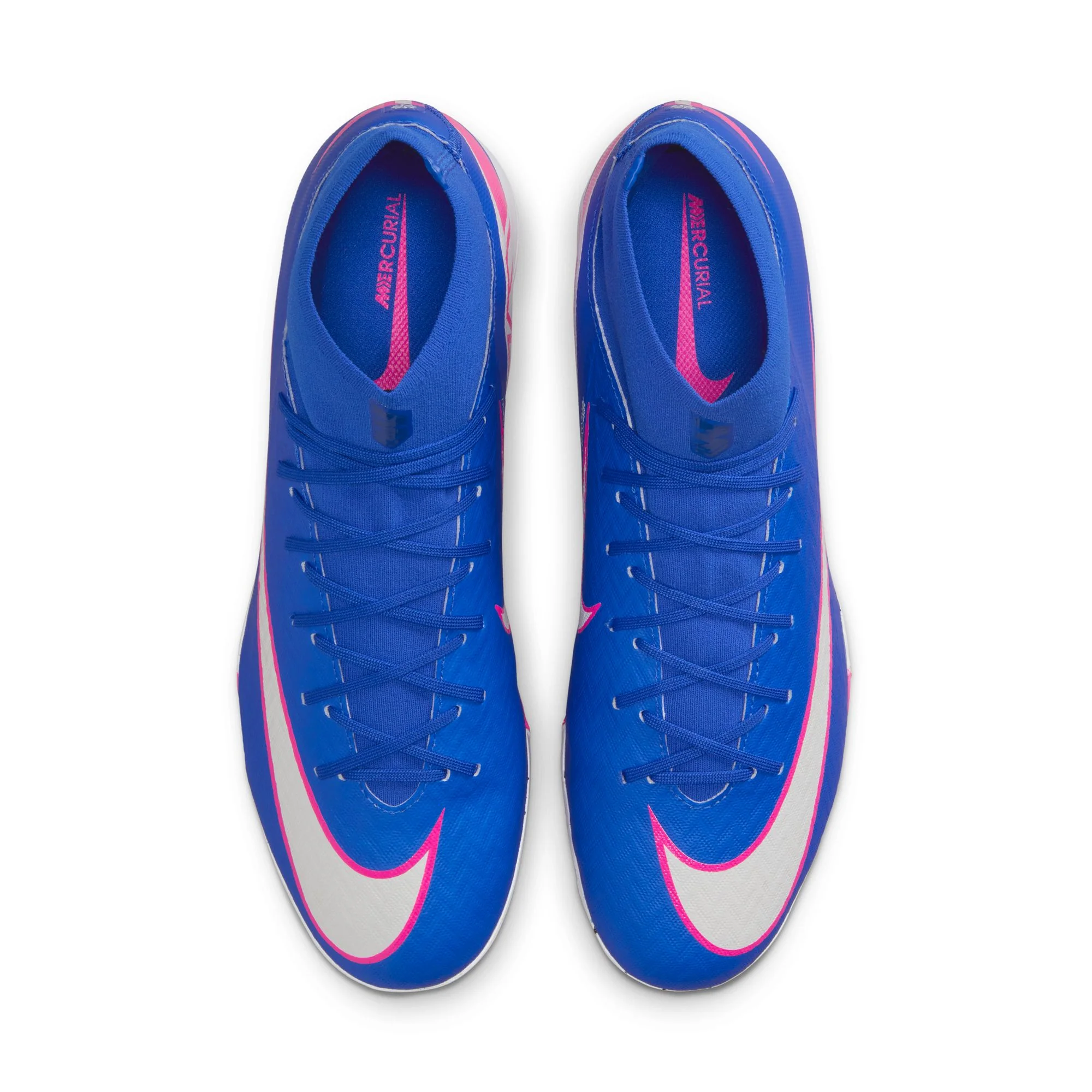 Nike Mercurial Superfly 10 Academy TF Turf Soccer Cleats-Racer Blue/White - Image 4