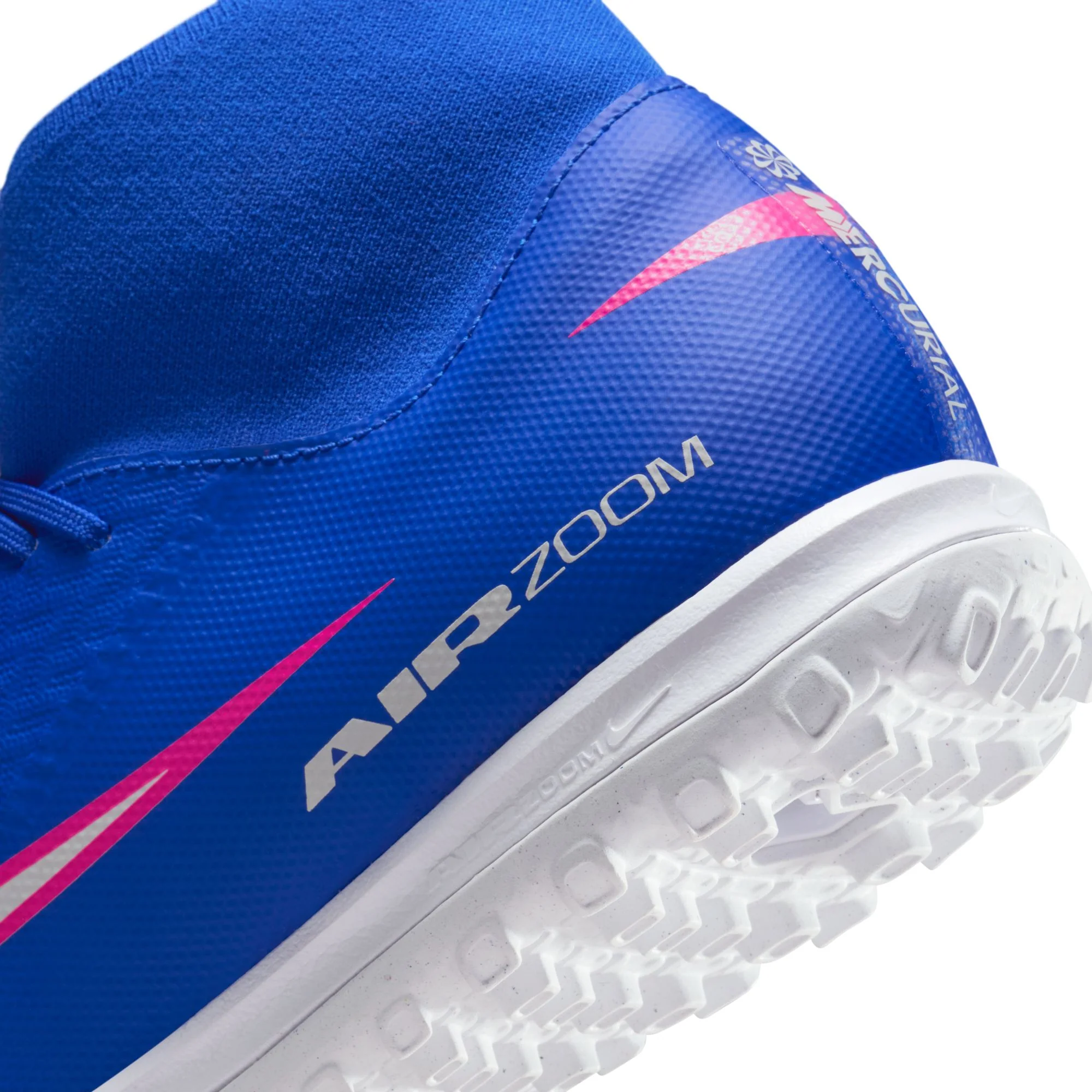 Nike Mercurial Superfly 10 Academy TF Turf Soccer Cleats-Racer Blue/White - Image 8