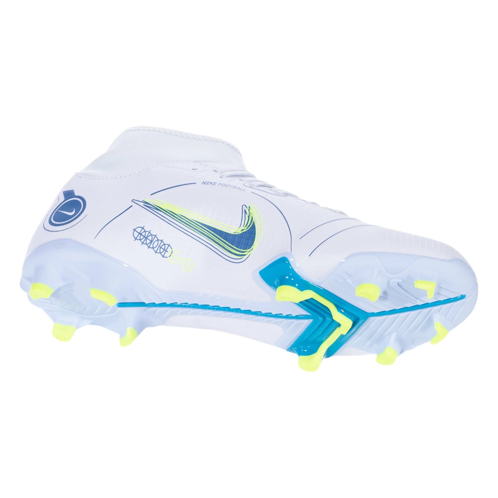 Nike Mercurial Superfly 8 Academy FG/MG Soccer Cleat - Grey/Blackened Blue/Light Marine/Laser Blue/Volt - Image 6