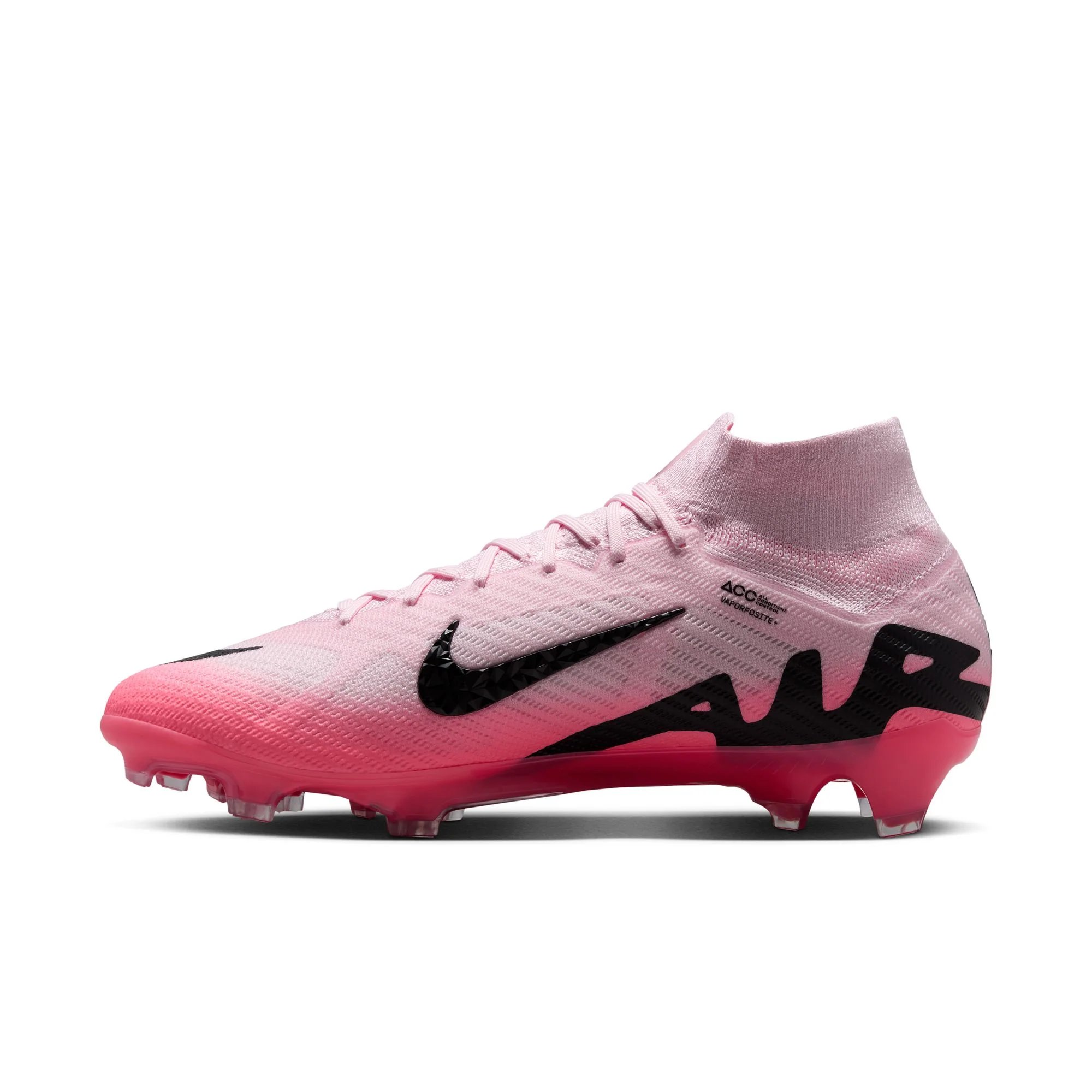 Nike Mercurial Superfly 9 Elite FG Firm Ground Soccer Cleats- Pink Foam/Black - Image 2