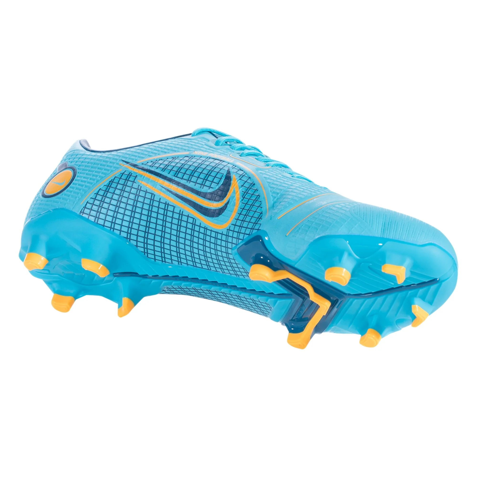 Nike Mercurial Vapor 14 Academy FG/MG Soccer Cleats - Chlorine Blue/Laser Orange/Marina - Image 5
