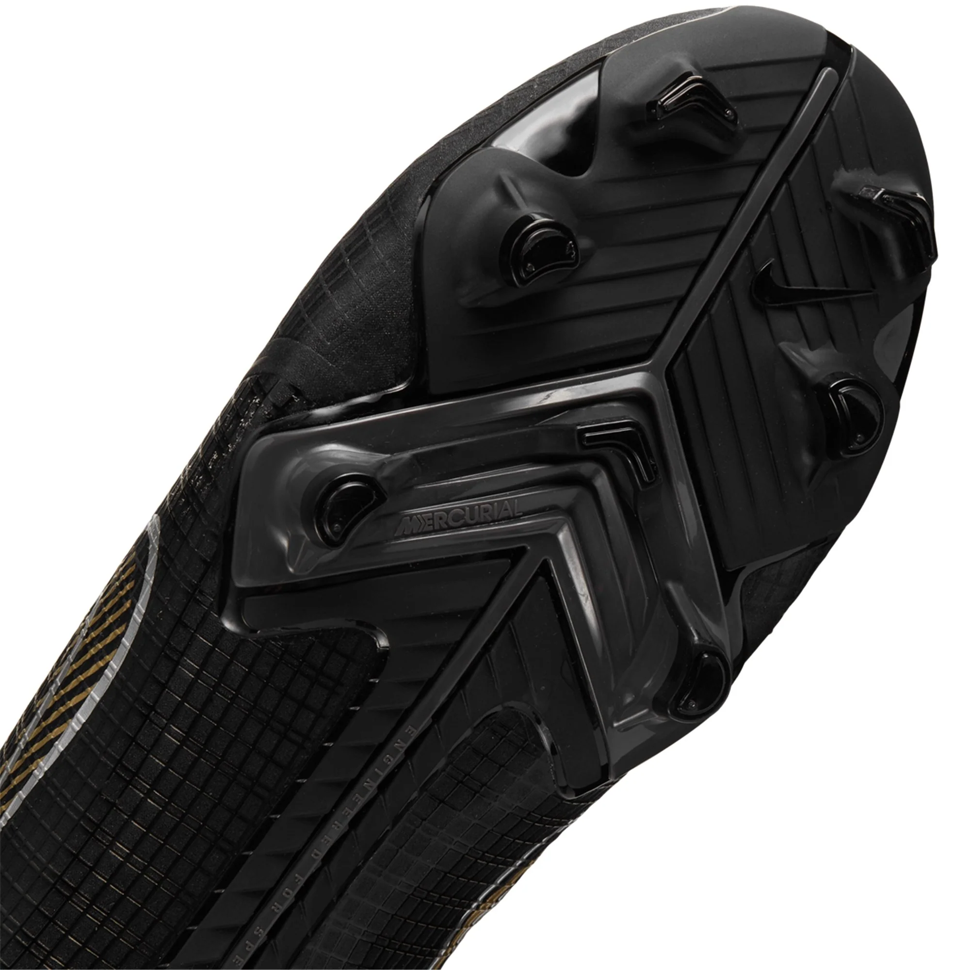 Nike Mercurial Vapor 14 Academy FG/MG Soccer Cleats - Black/MetallicGrey/MetallicGold - Image 6