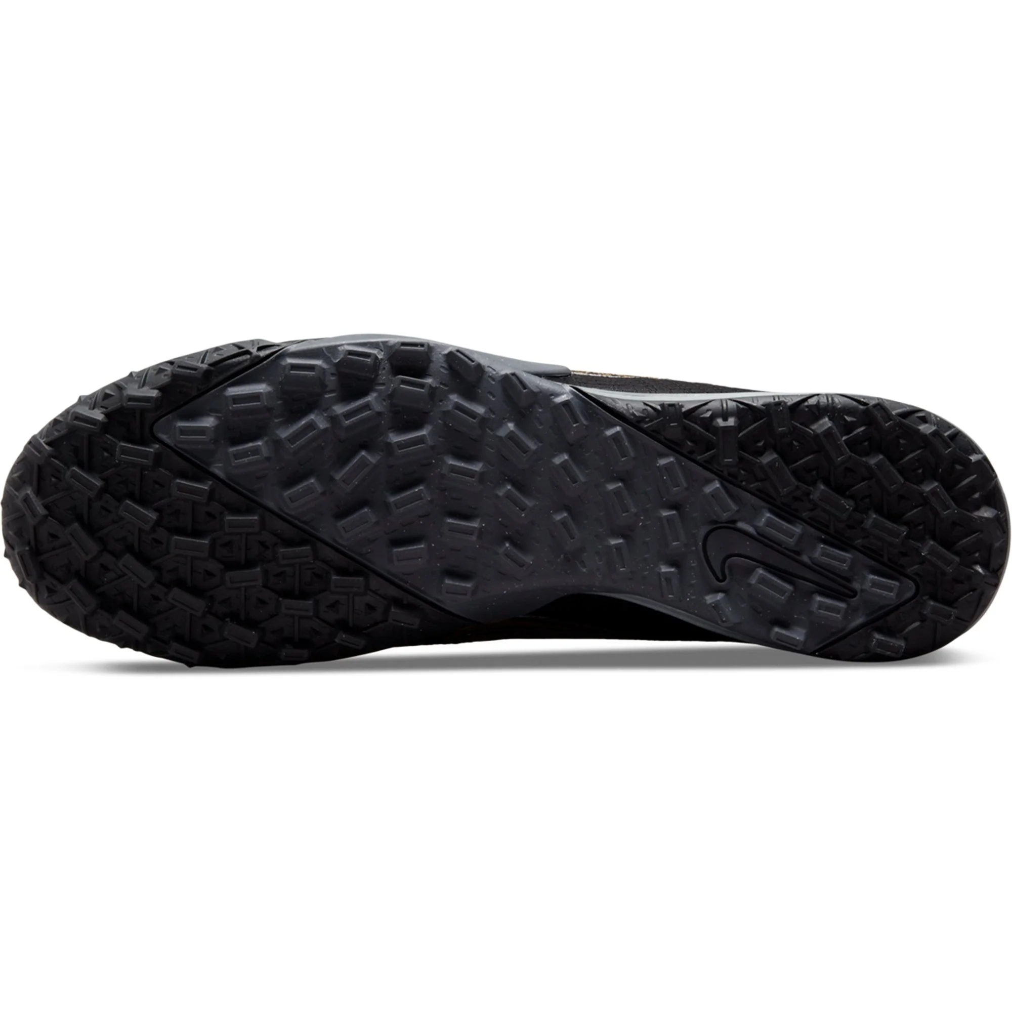 Nike Mercurial Vapor 14 Academy TF Turf Soccer Cleats- Black/Metallic Gold/ Metallic Silver - Image 7
