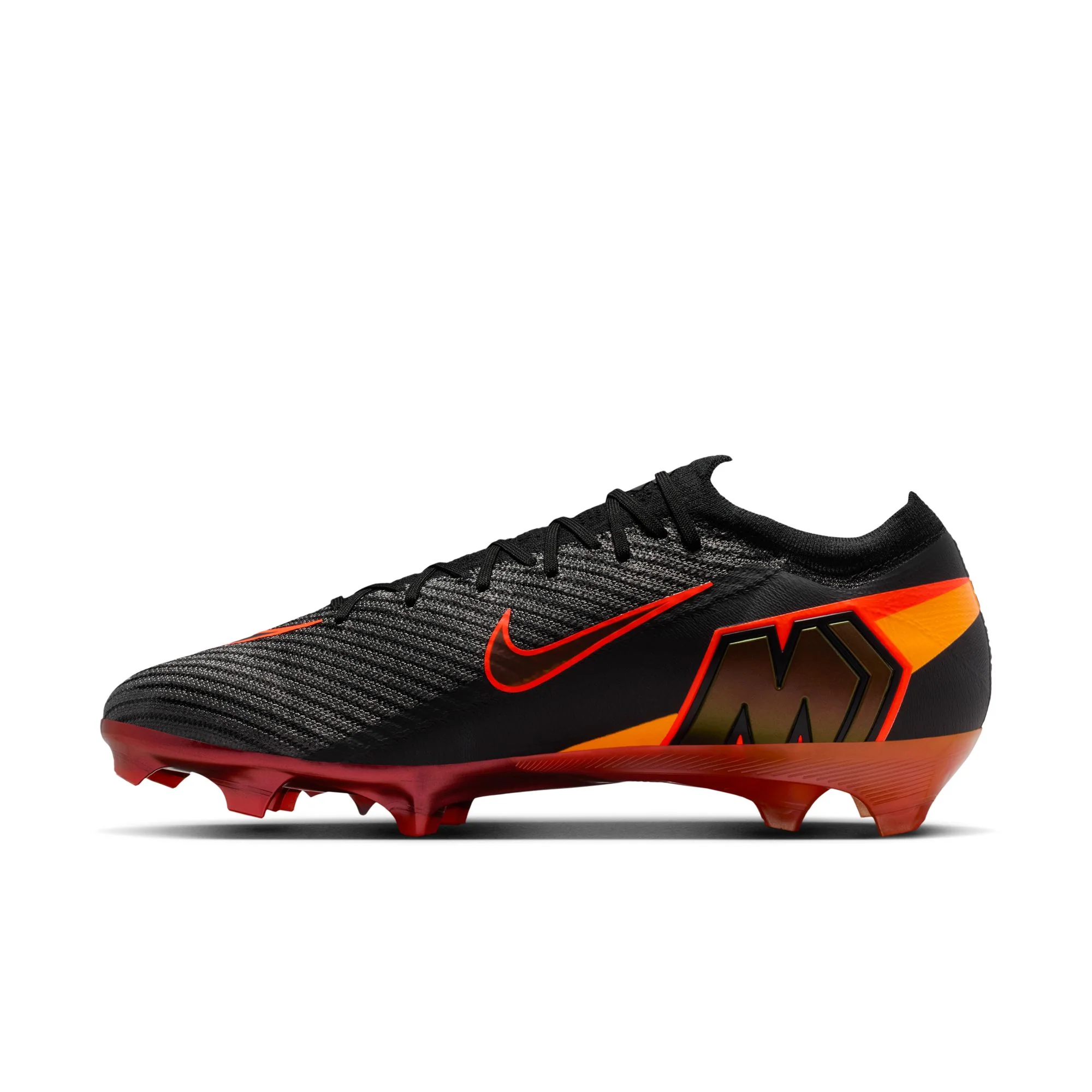 Nike Mercurial Vapor 16 Elite FG Firm Ground Soccer Cleats- Black/Hyper Crimson - Image 2