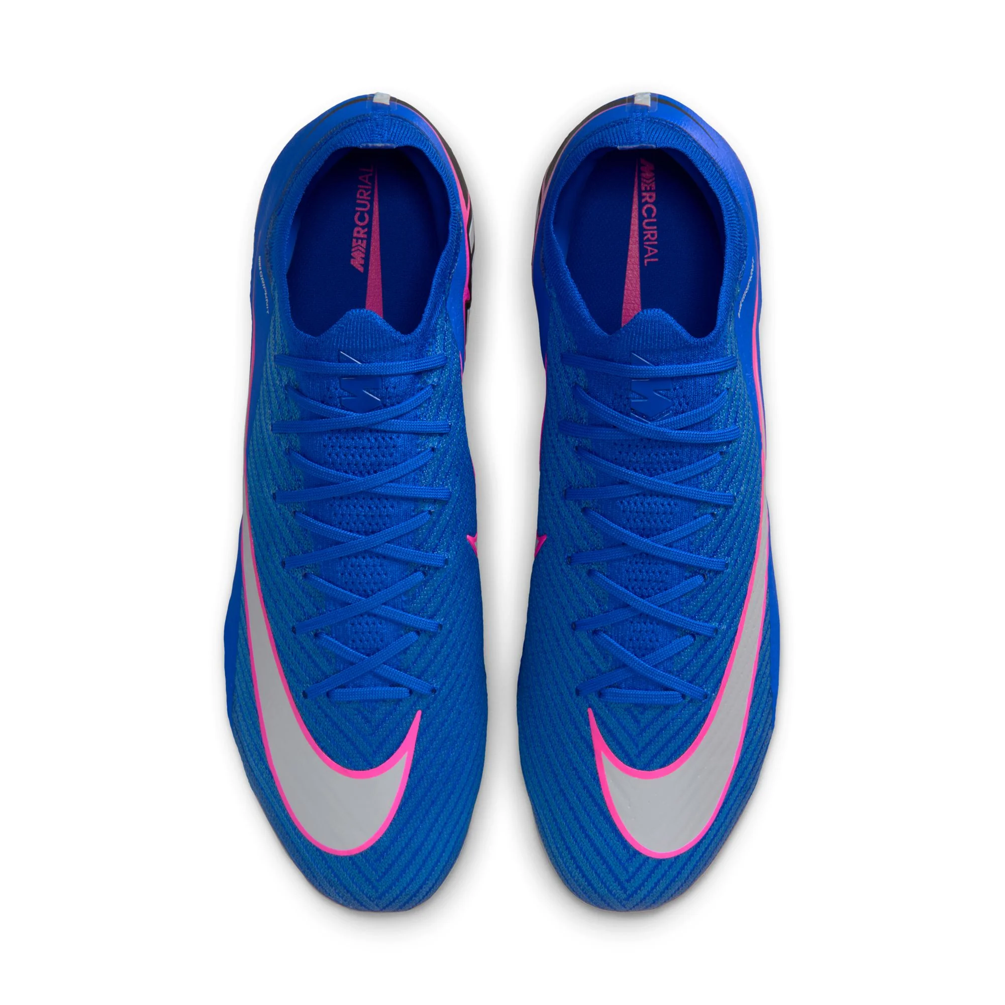 Nike Mercurial Vapor 16 Elite FG Firm Ground Soccer Cleats- Racer Blue/White - Image 3