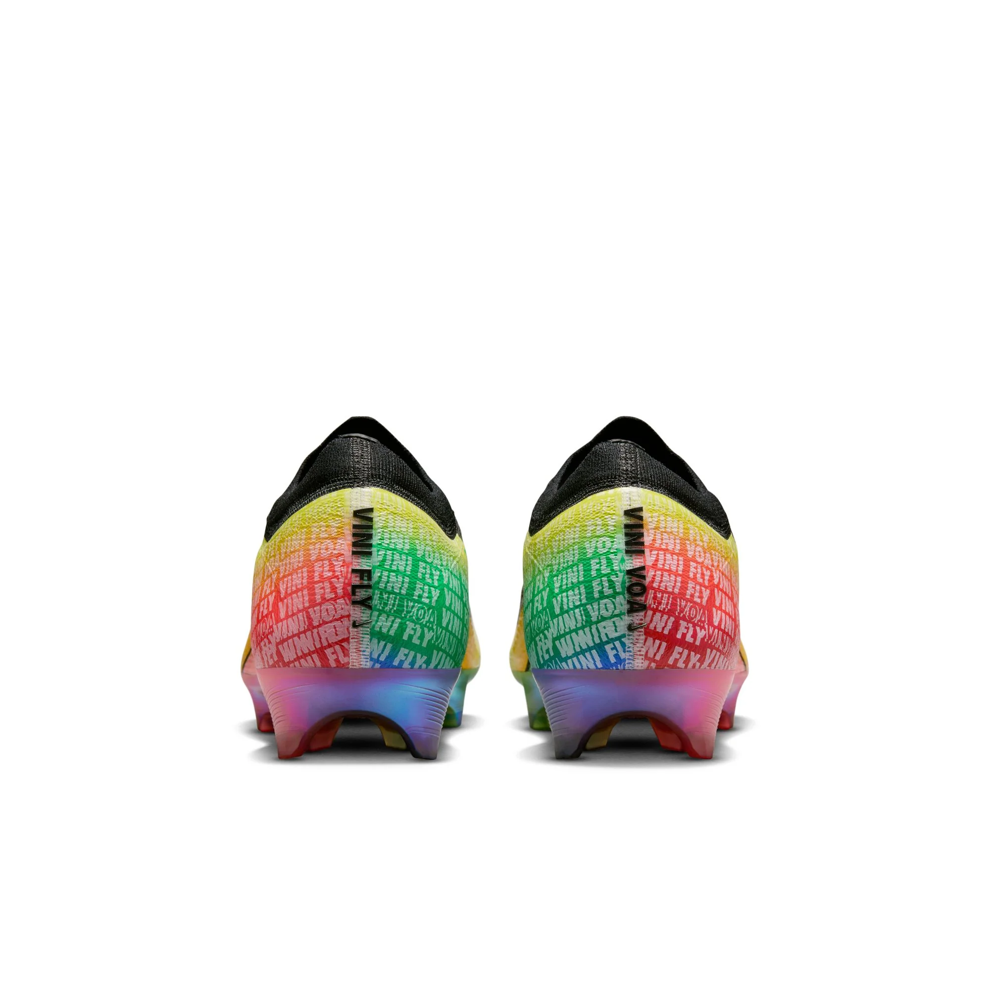 Nike Mercurial Vapor 16 Elite Vini JR FG Firm Ground Soccer Cleats-Black/Dynamic/Yellow-Green/Spark-Soar - Image 5