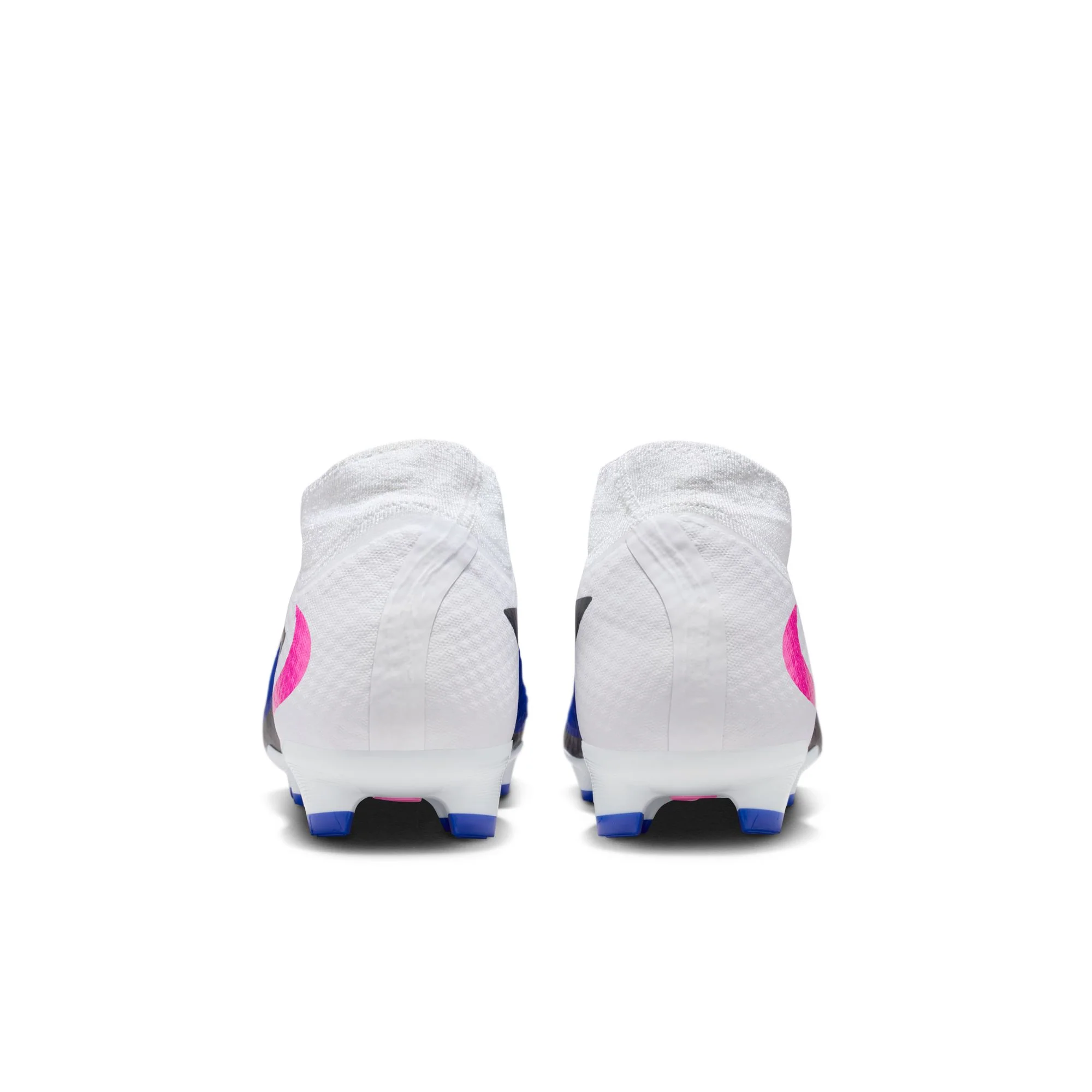 Nike Phantom 6 High Academy FG Firm Ground Soccer Cleats- Racer Blue/Pink Blast/White - Image 5
