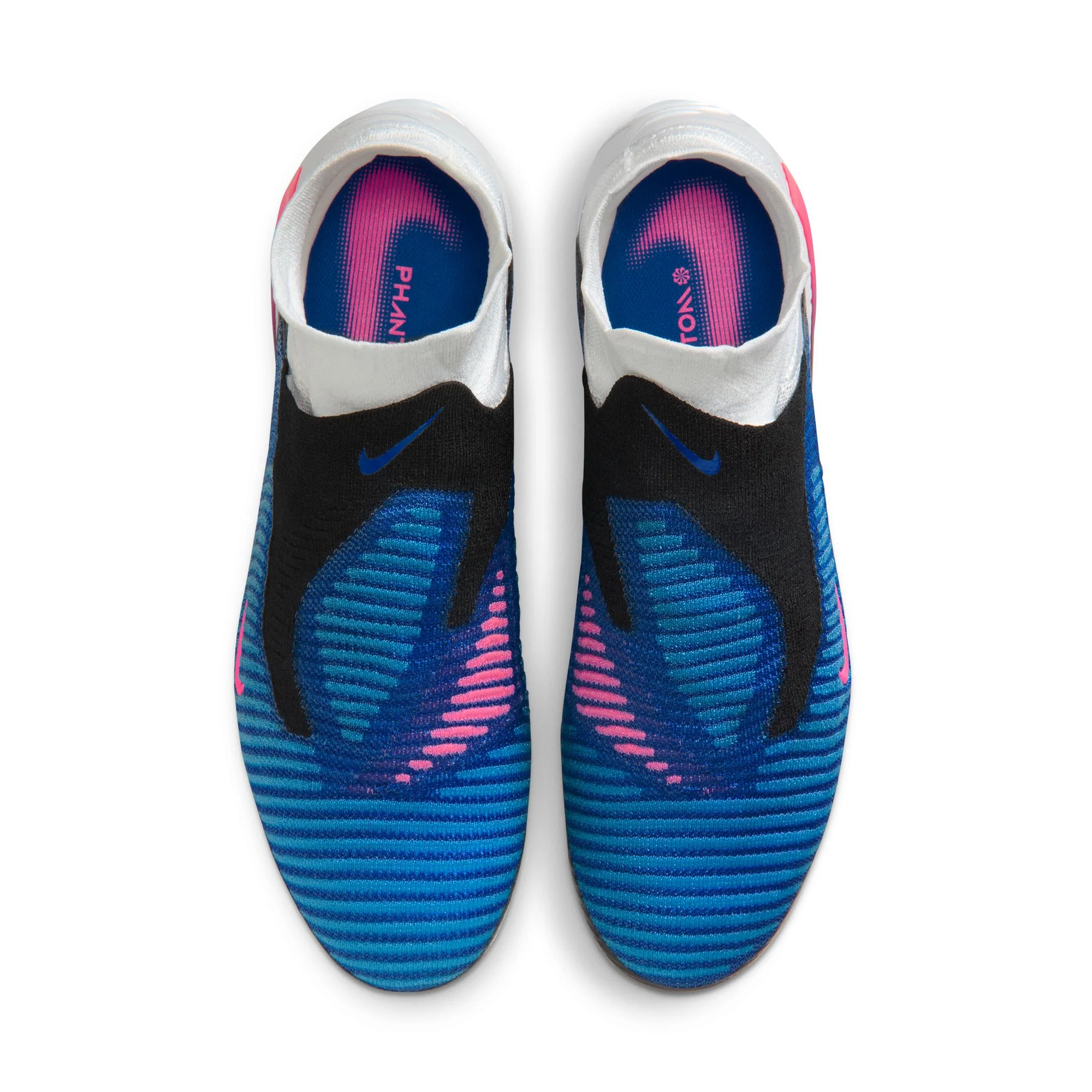 Nike Phantom 6 High Elite FG Firm Ground Soccer Cleats - Racer Blue/Pink Blast/White - Image 5