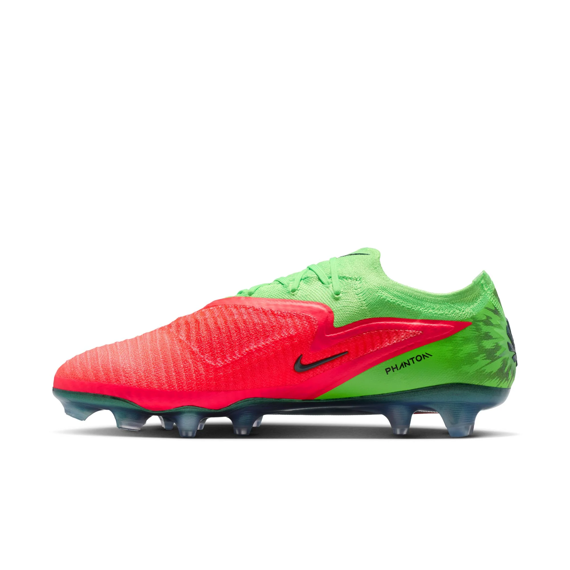 Nike Phantom 6 Low Elite "Erling Haaland" FG Firm Ground Soccer Cleats - Hot Punch/Black/Green Strike - Image 2