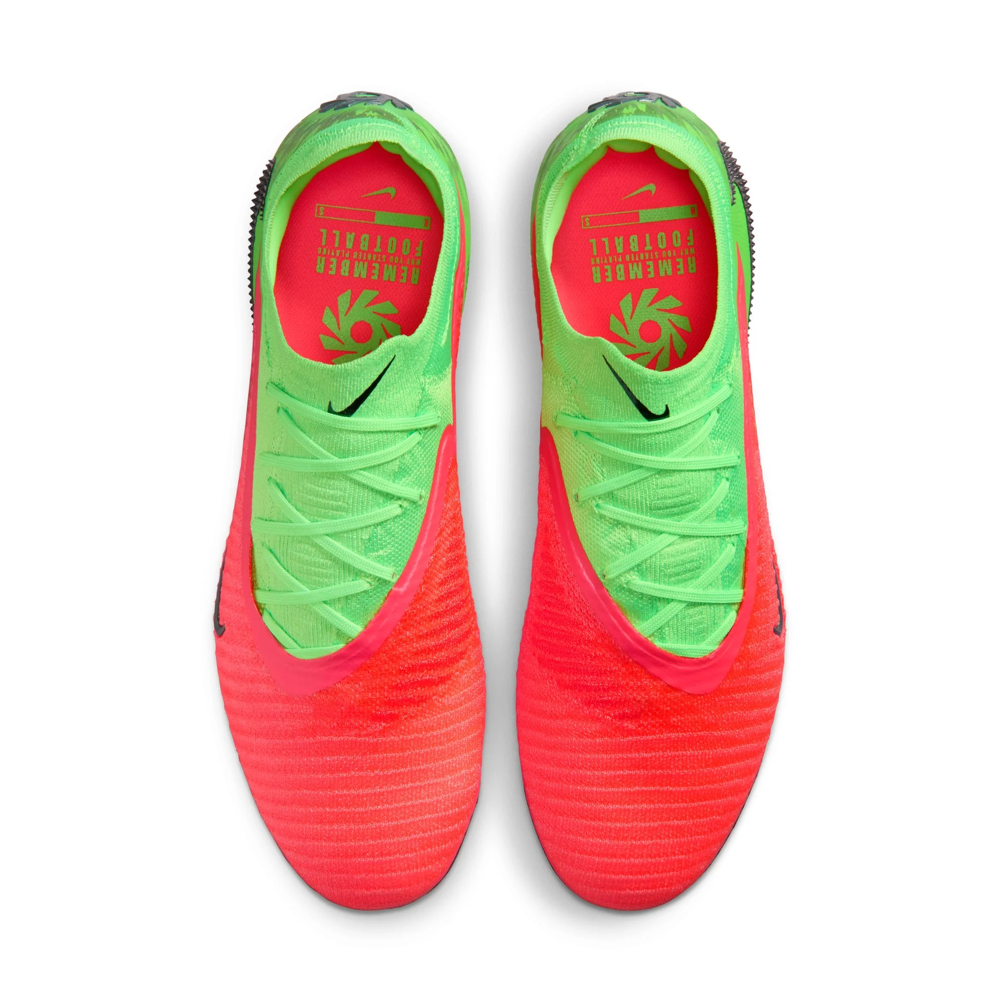 Nike Phantom 6 Low Elite "Erling Haaland" FG Firm Ground Soccer Cleats - Hot Punch/Black/Green Strike - Image 3