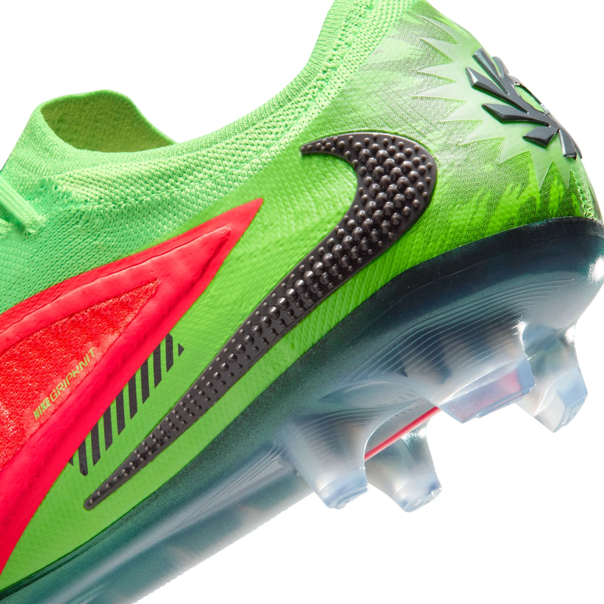 Nike Phantom 6 Low Elite "Erling Haaland" FG Firm Ground Soccer Cleats - Hot Punch/Black/Green Strike - Image 9
