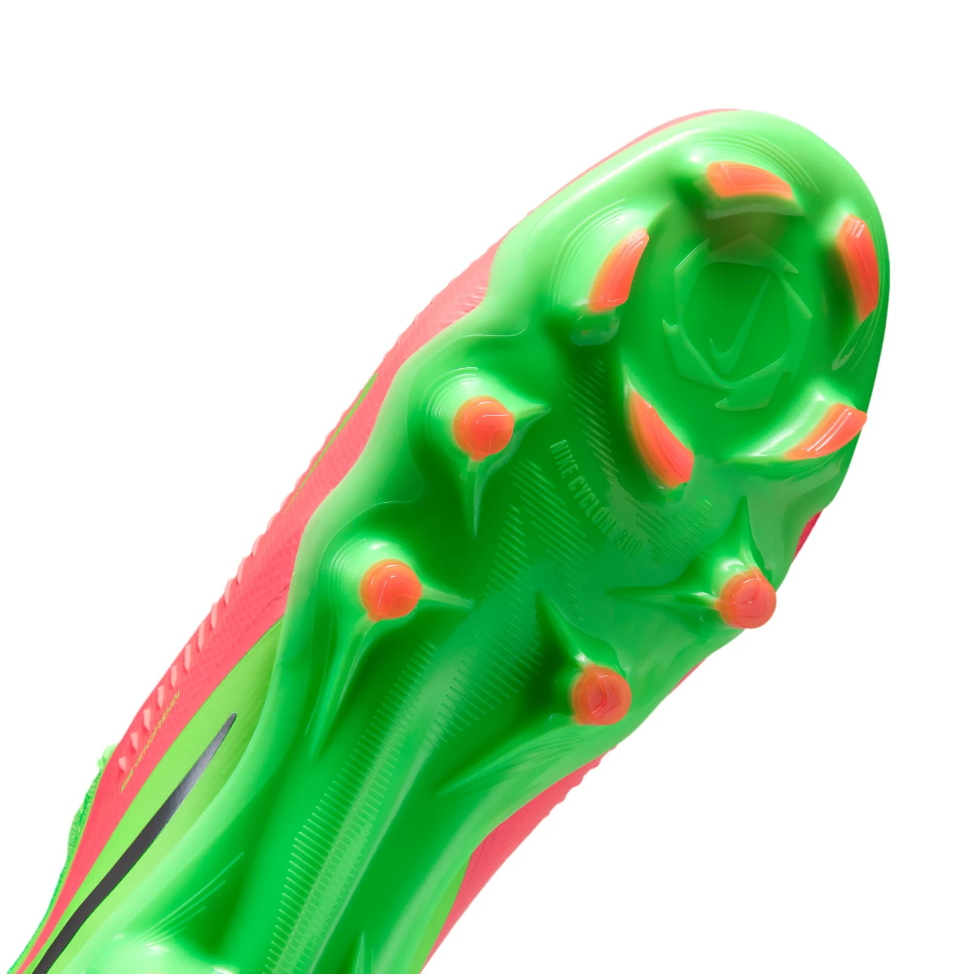 Nike Phantom 6 Low Pro "Erling Haaland" FG Firm Ground Soccer Cleats - Hot Punch/Black/Green Strike - Image 9