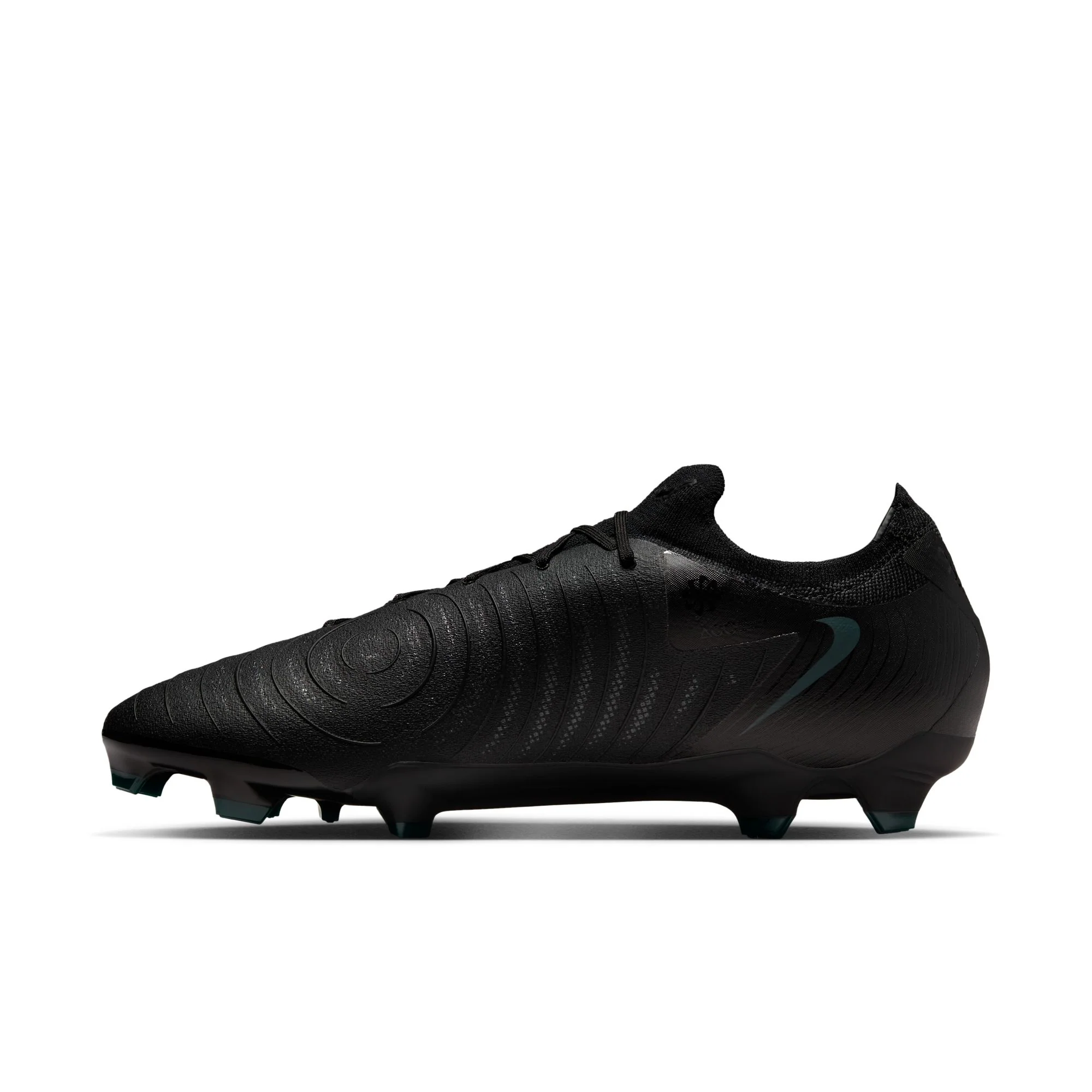 Nike Phantom GX 2 Pro FG Firm Ground Soccer Cleat - Black/Black-Deep Jungle - Image 2