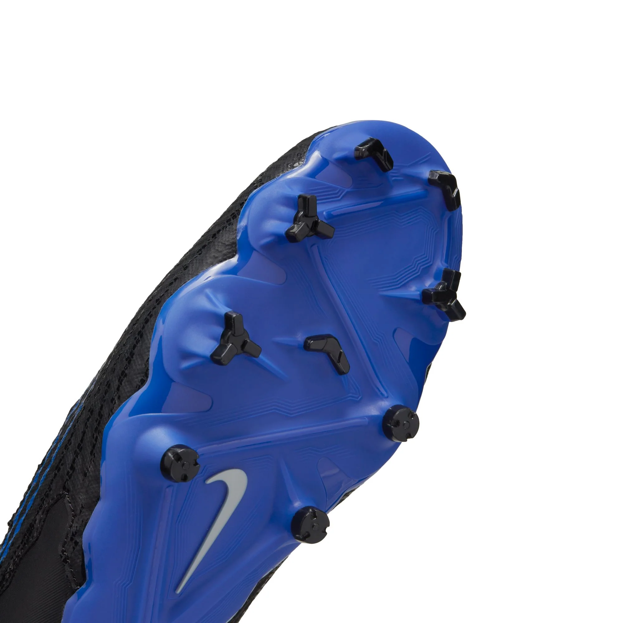 Nike Phantom GX Academy FG Firm Ground Soccer Cleats - Black/Chrome/Hyper Royal - Image 6