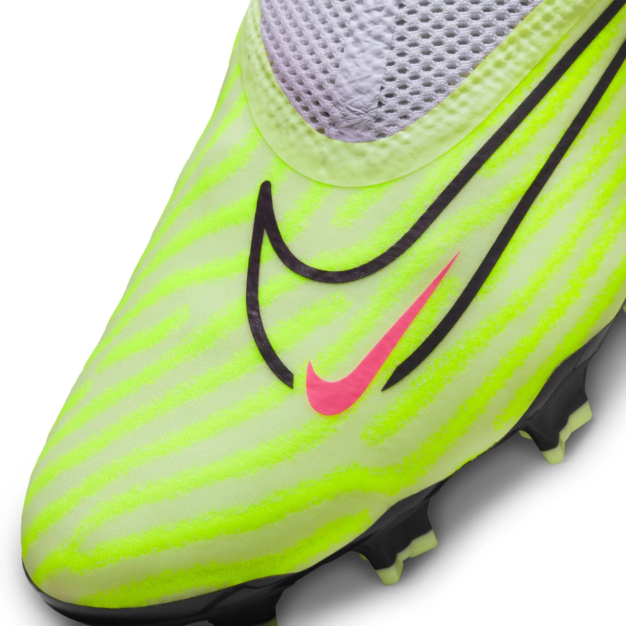 Nike Phantom GX Pro DF FG Firm Ground Soccer Cleats - BarelyVolt/Grey/Grape - Image 7