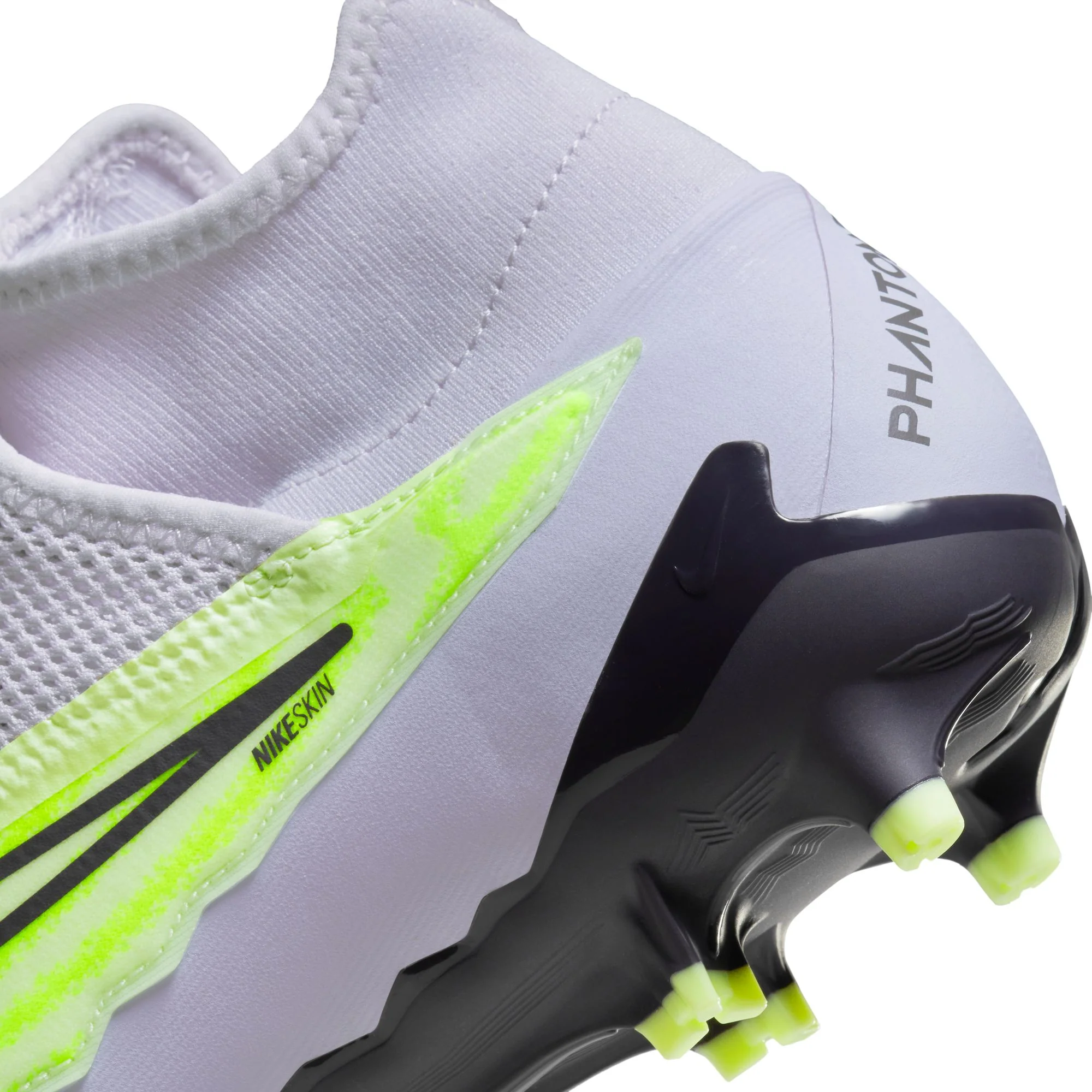 Nike Phantom GX Pro DF FG Firm Ground Soccer Cleats - BarelyVolt/Grey/Grape - Image 9