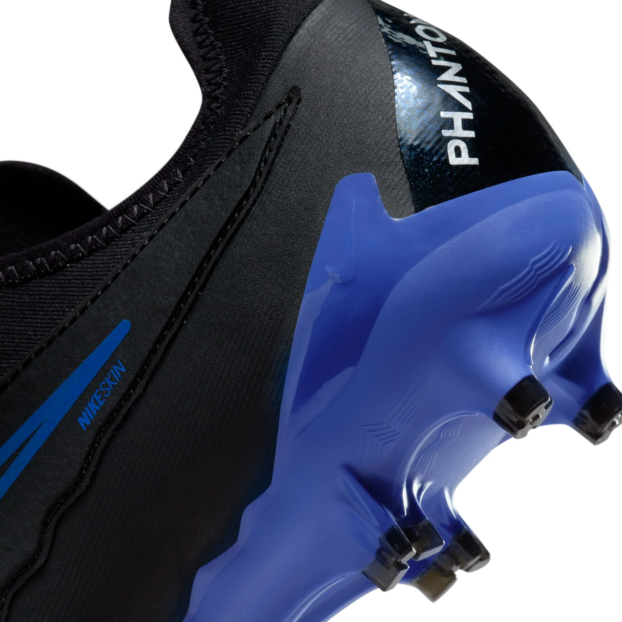 Nike Phantom GX Pro FG Firm Ground Soccer Cleats - Black/Chrome/Hyper Royal - Image 8