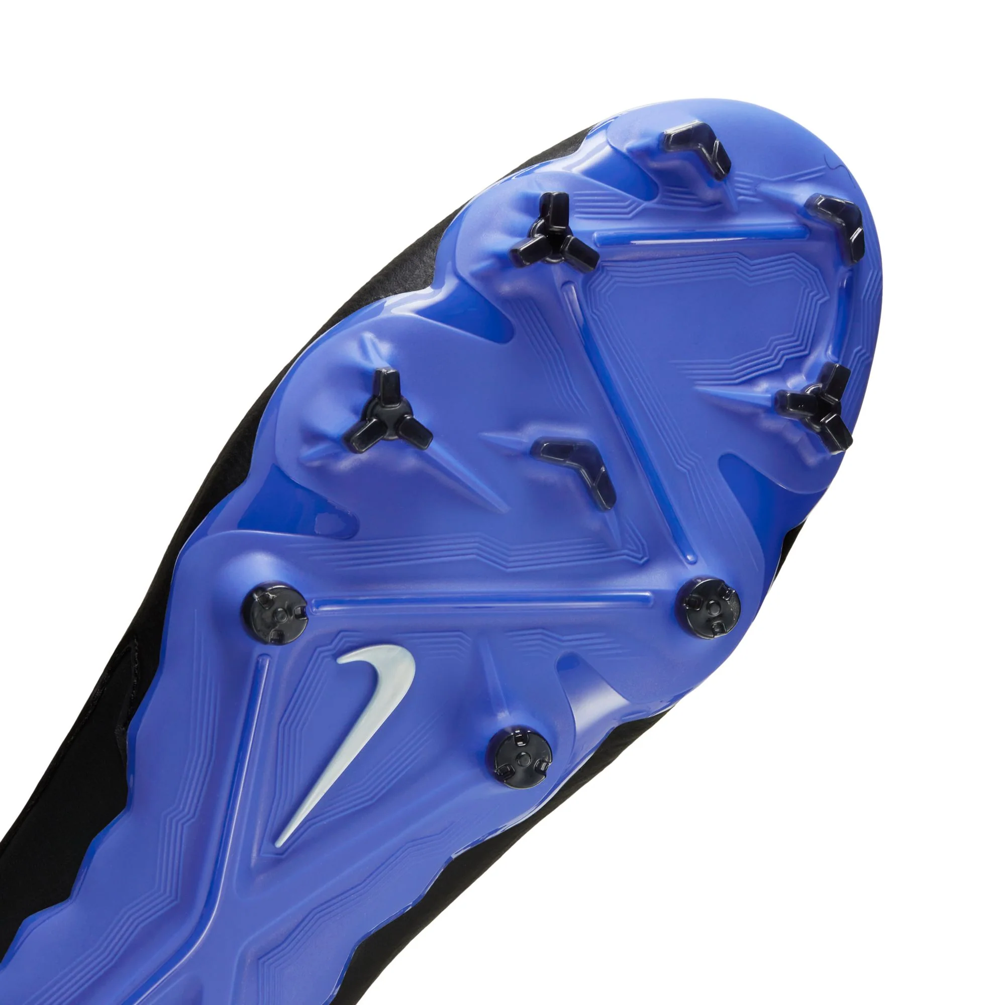 Nike Phantom GX Pro FG Firm Ground Soccer Cleats - Black/Chrome/Hyper Royal - Image 9