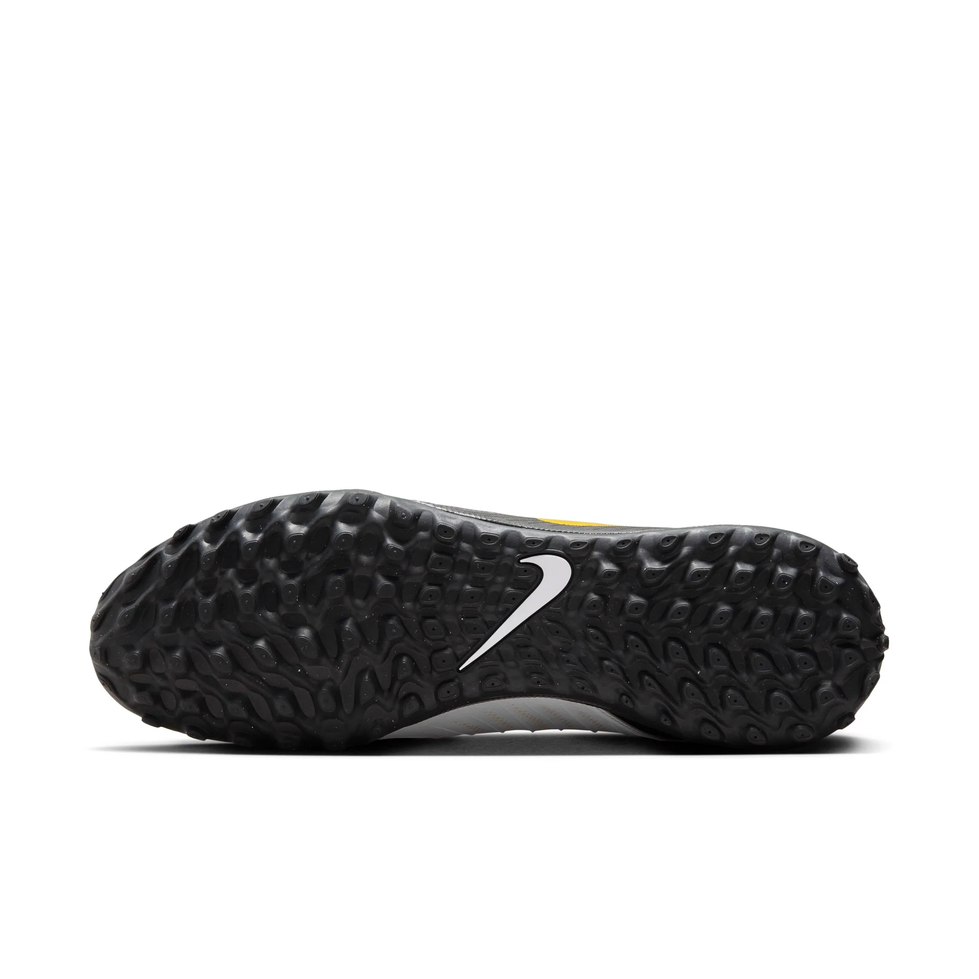 Nike Phantom Luna II Academy TF Turf Soccer Cleat - White/Black/Metallic Gold Coin - Image 6