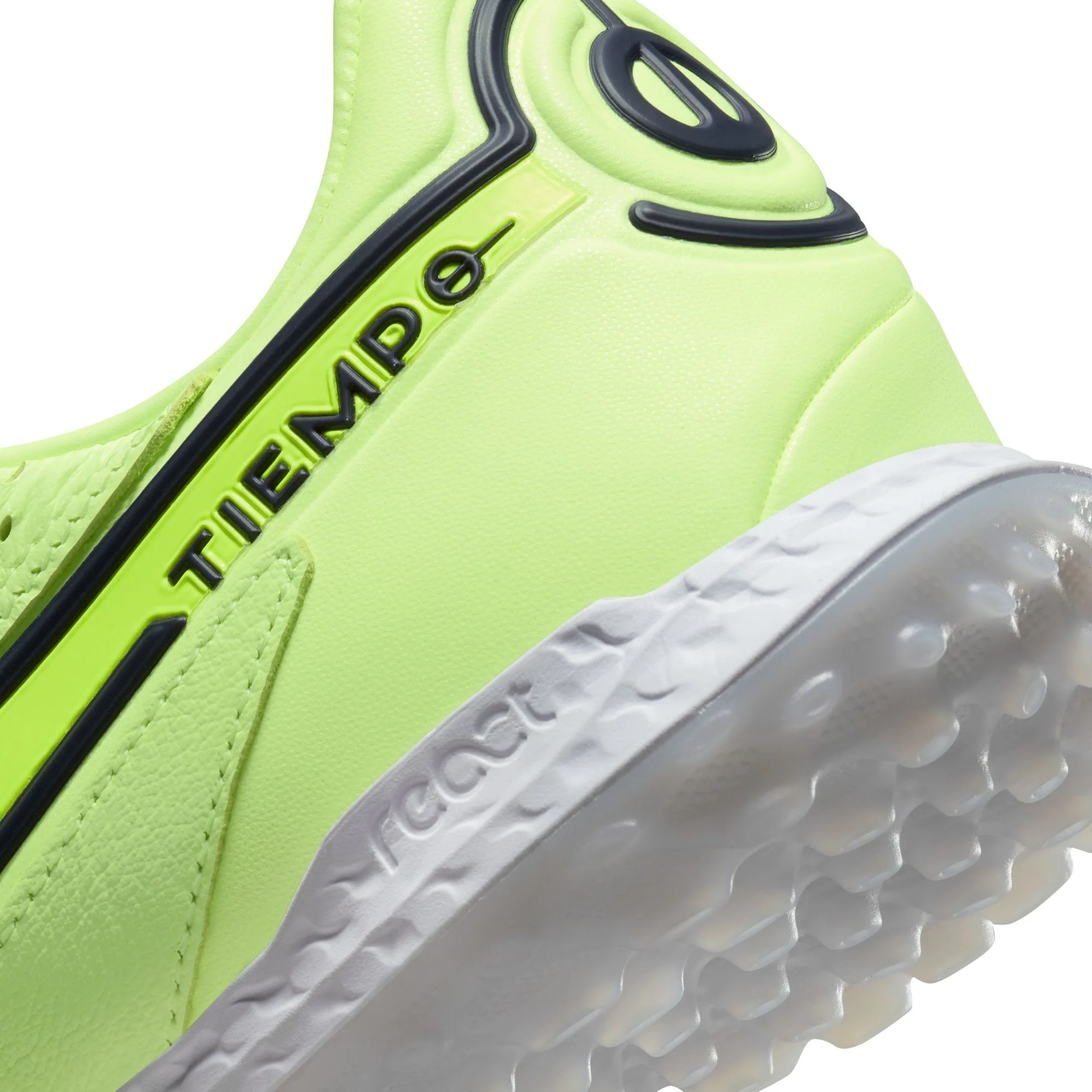 Nike React Legend 9 Pro TF Turf Soccer Shoe - BarelyVolt/SummitWhite - Image 8