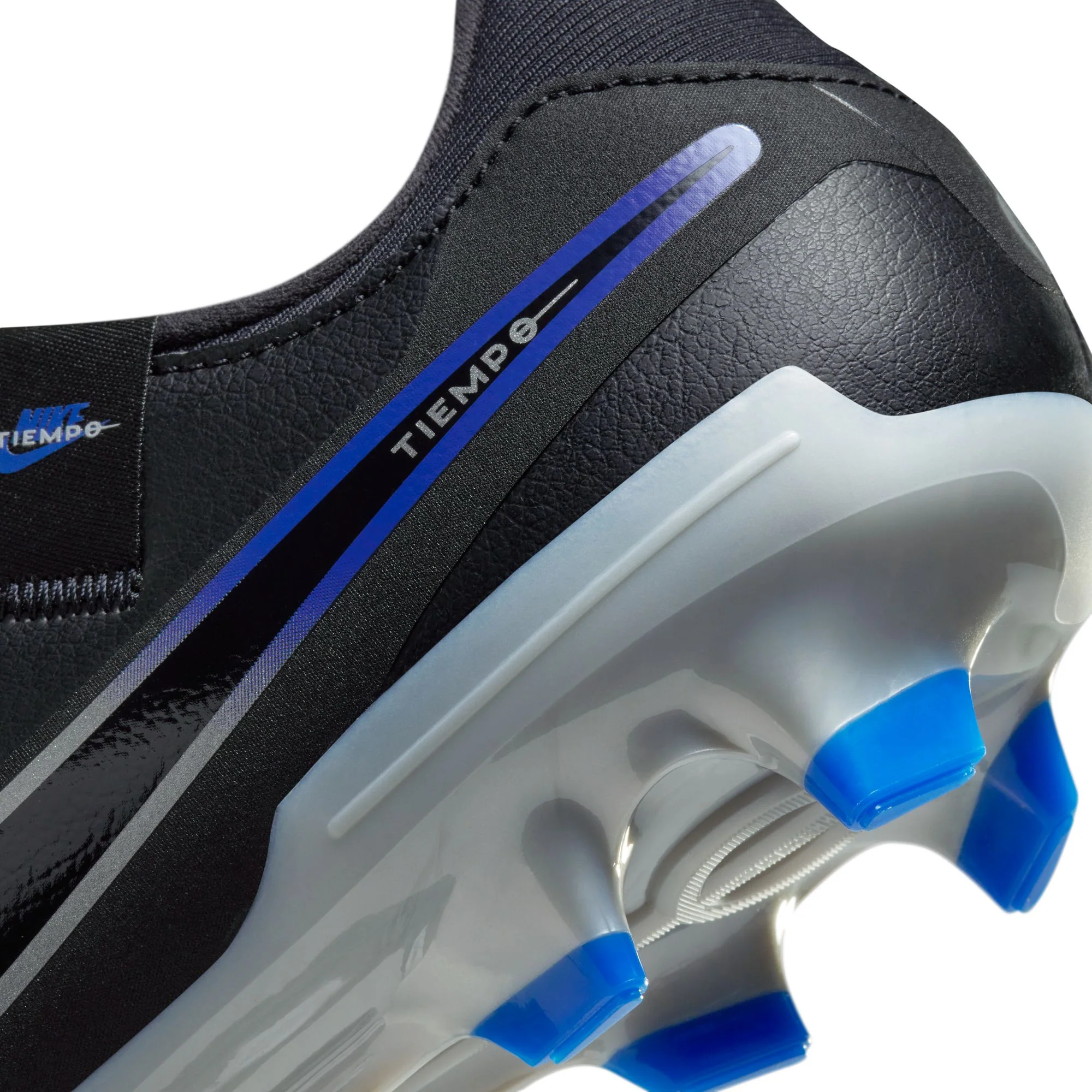 Nike Tiempo Legend 10 Academy FG/MG Soccer Cleat - Black/Chrome/Hyper Royal - Image 8
