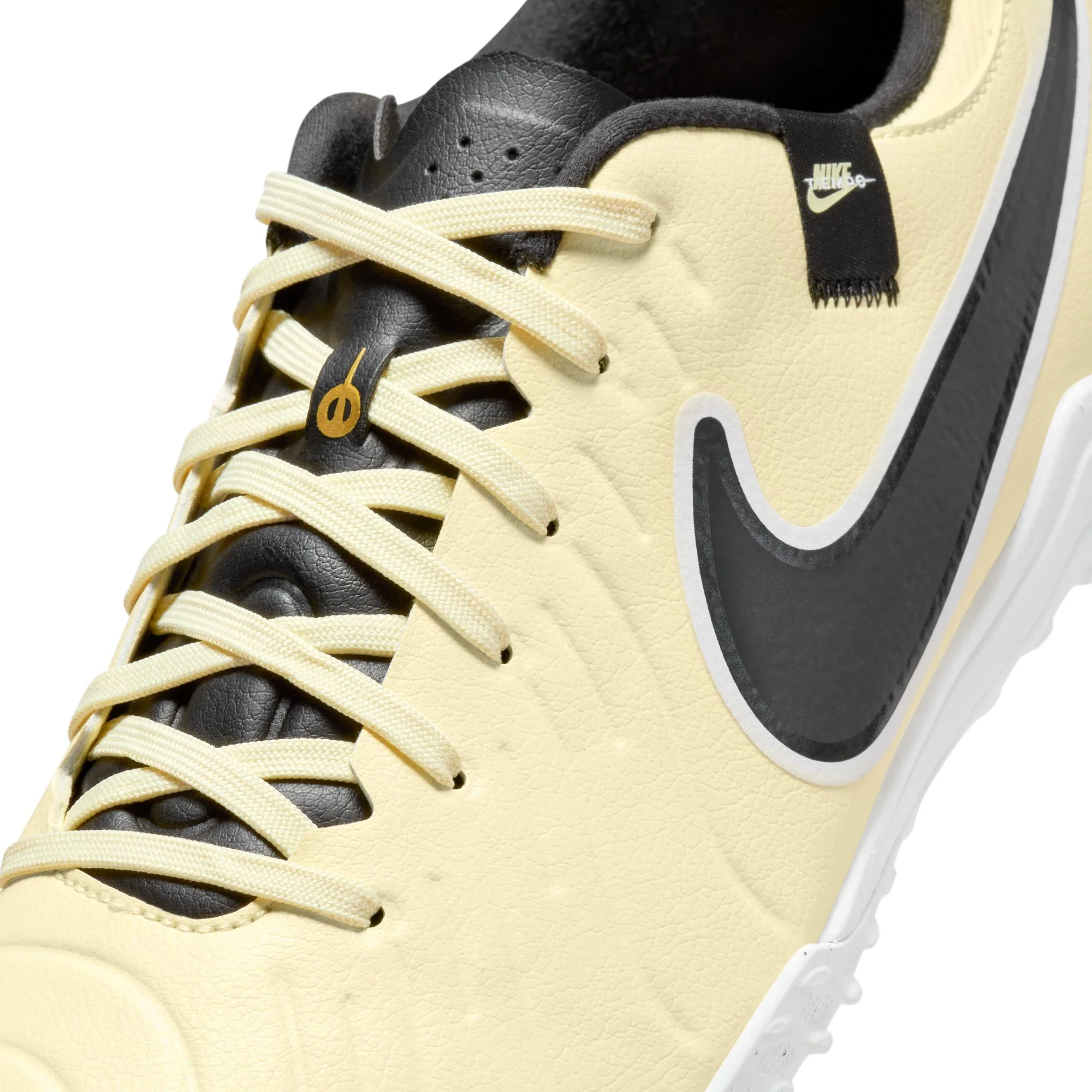 Nike Tiempo Legend 10 Academy TF Turf Soccer Cleat - Lemonade/Black - Image 7