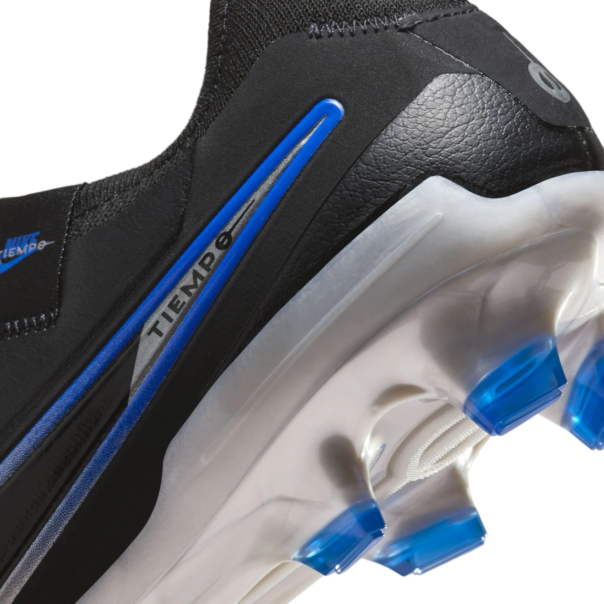 Nike Tiempo Legend 10 Pro FG Firm Ground Soccer Cleat - Black/Chrome/Hyper Royal - Image 8