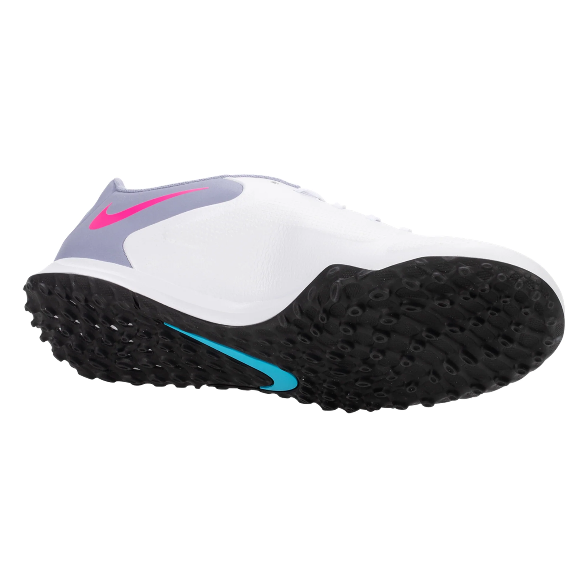 Nike Tiempo Legend 9 Academy TF Artificial Turf Soccer Shoe - White/Black/Blue/Pink - Image 6
