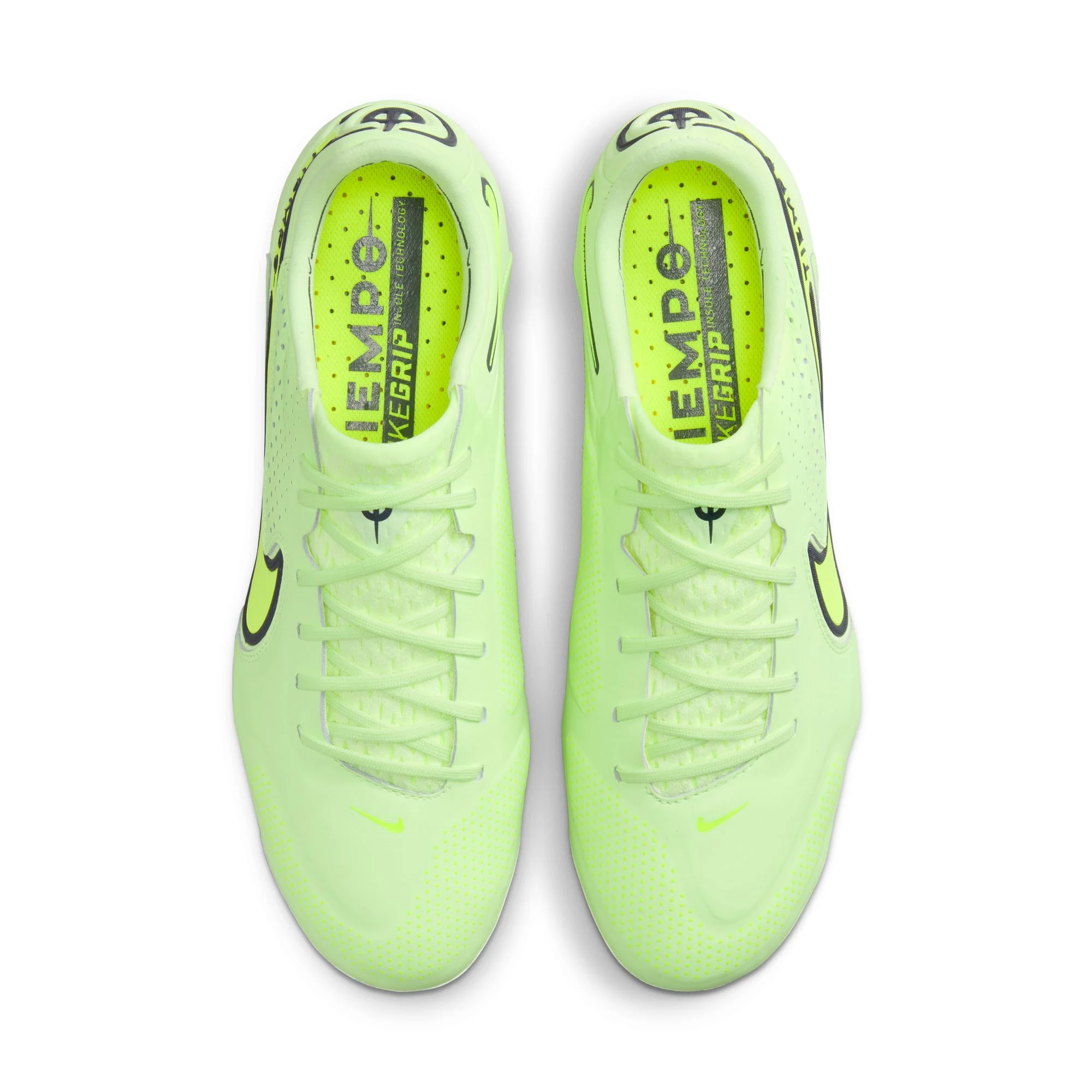 Nike Tiempo Legend 9 Elite FG Firm Ground Soccer Cleat - Yellow/White/Dark Grey - Image 3
