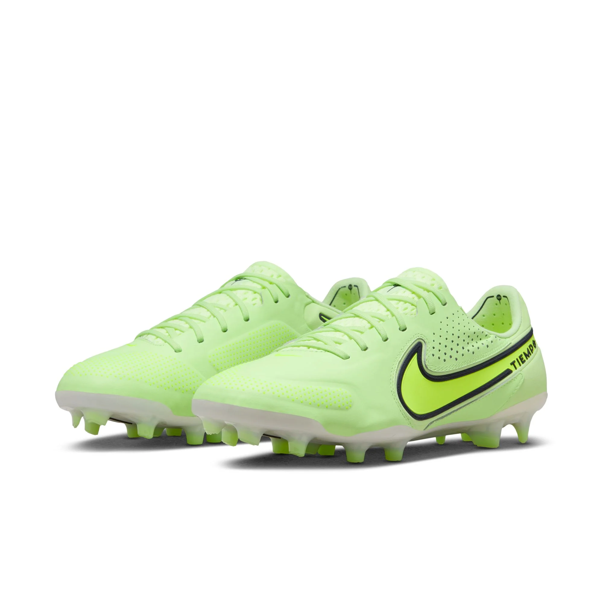Nike Tiempo Legend 9 Elite FG Firm Ground Soccer Cleat - Yellow/White/Dark Grey - Image 4