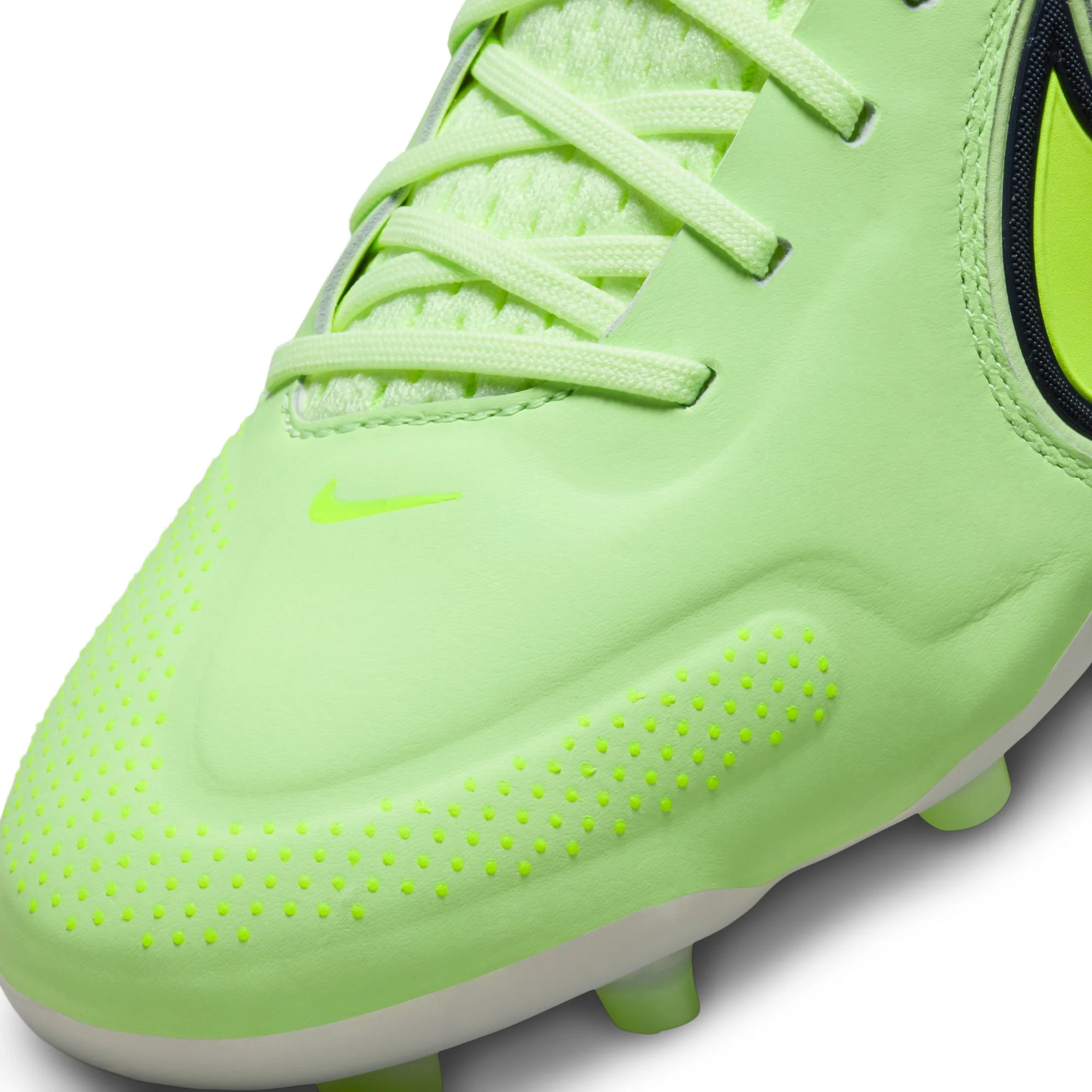 Nike Tiempo Legend 9 Elite FG Firm Ground Soccer Cleat - Yellow/White/Dark Grey - Image 8