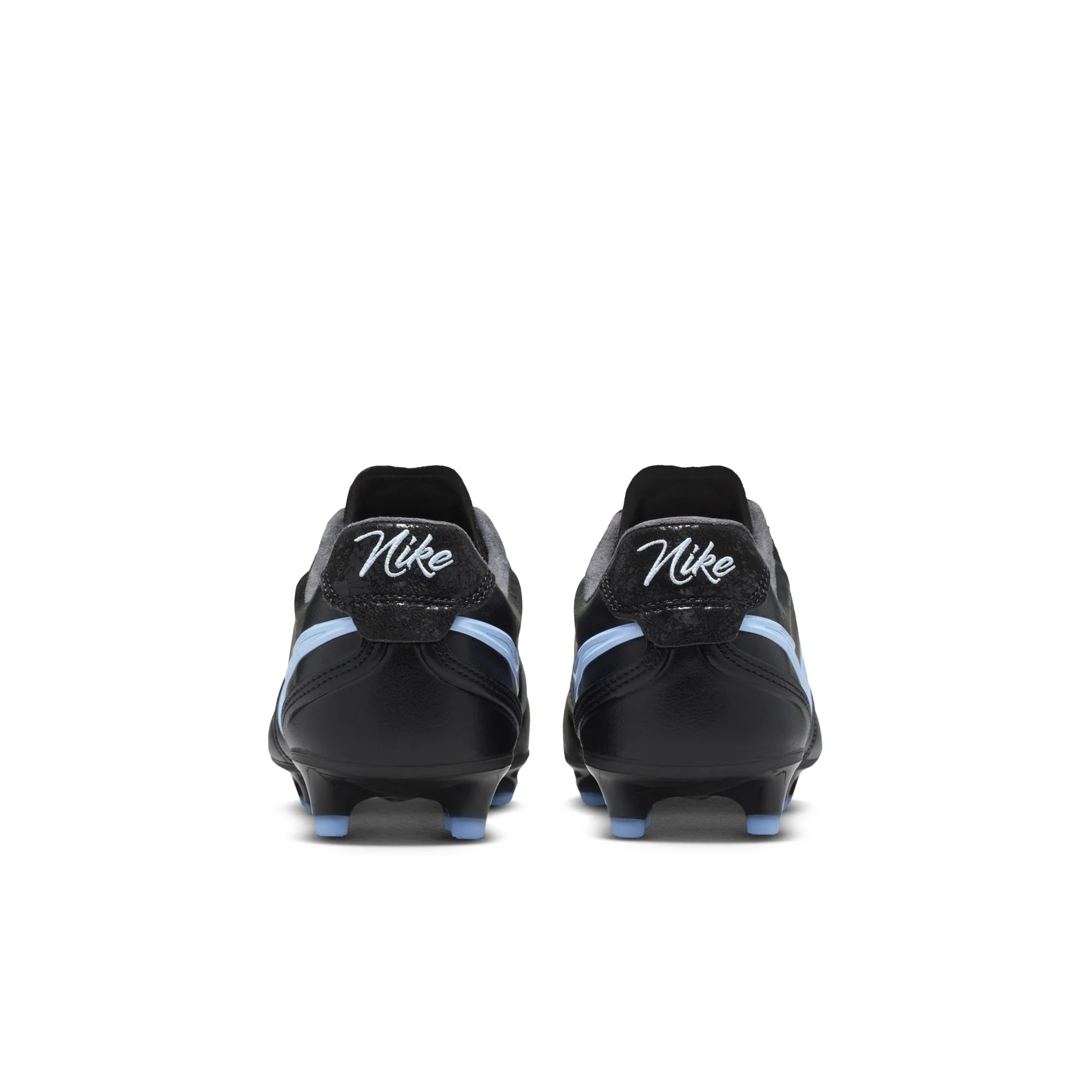 Nike Tiempo Ligera Pro FG Firm Ground Soccer Cleats- Black/Obsidian/ Ice Blue - Image 5