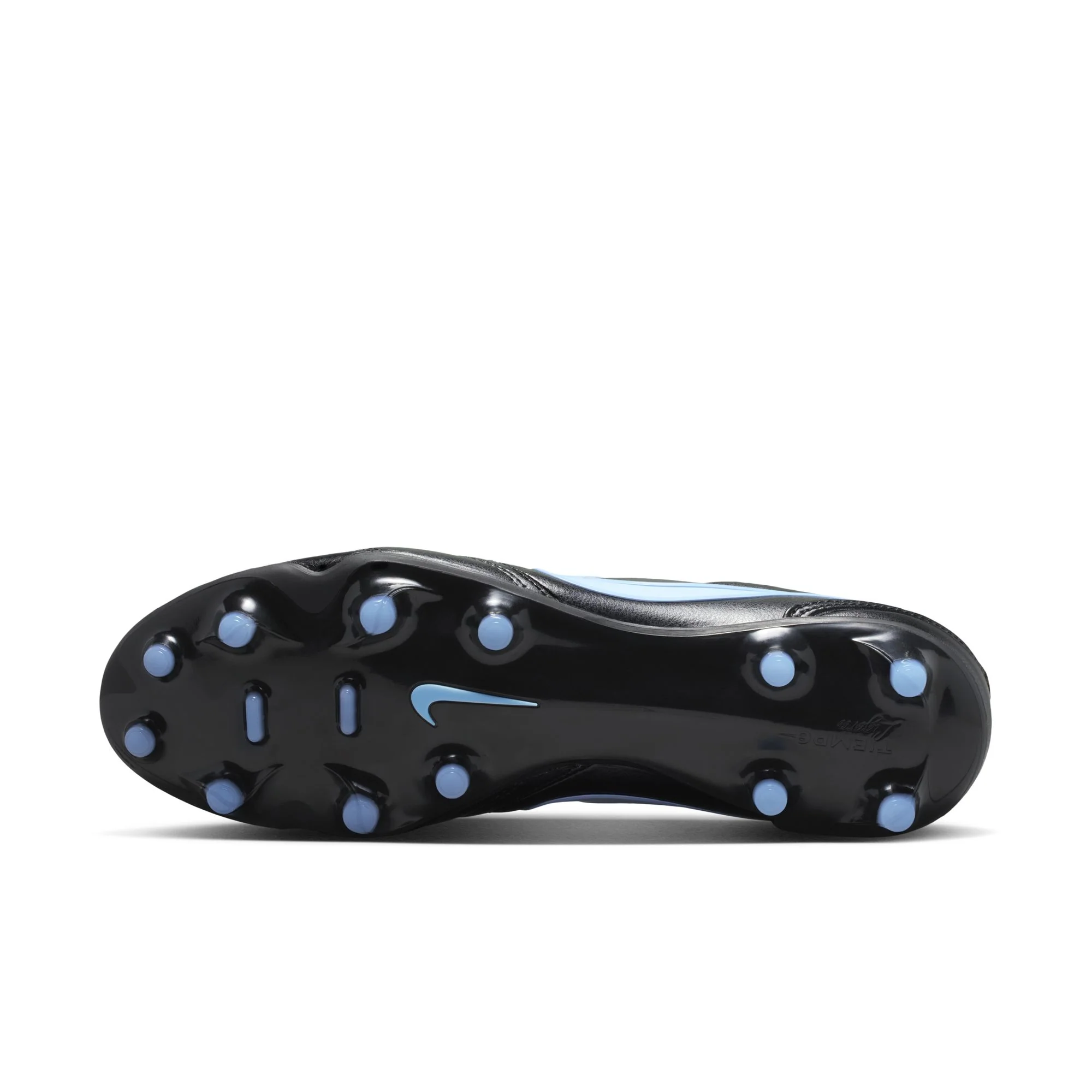 Nike Tiempo Ligera Pro FG Firm Ground Soccer Cleats- Black/Obsidian/ Ice Blue - Image 6