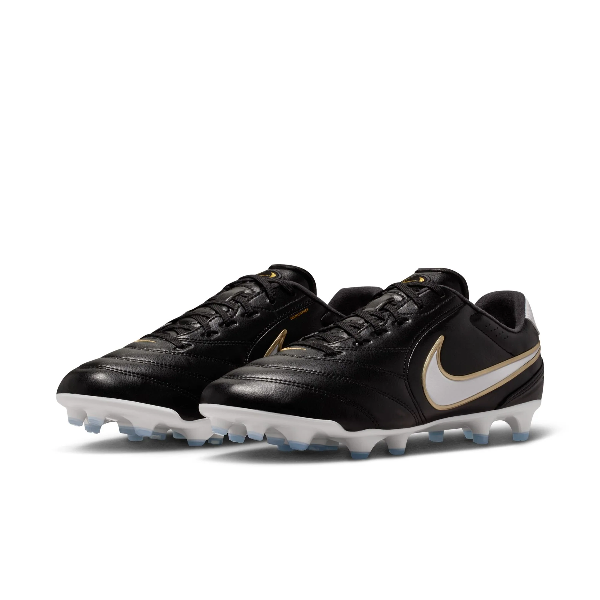 Nike Tiempo Ligera Pro FG Firm Ground Soccer Cleats- Black/White - Image 4