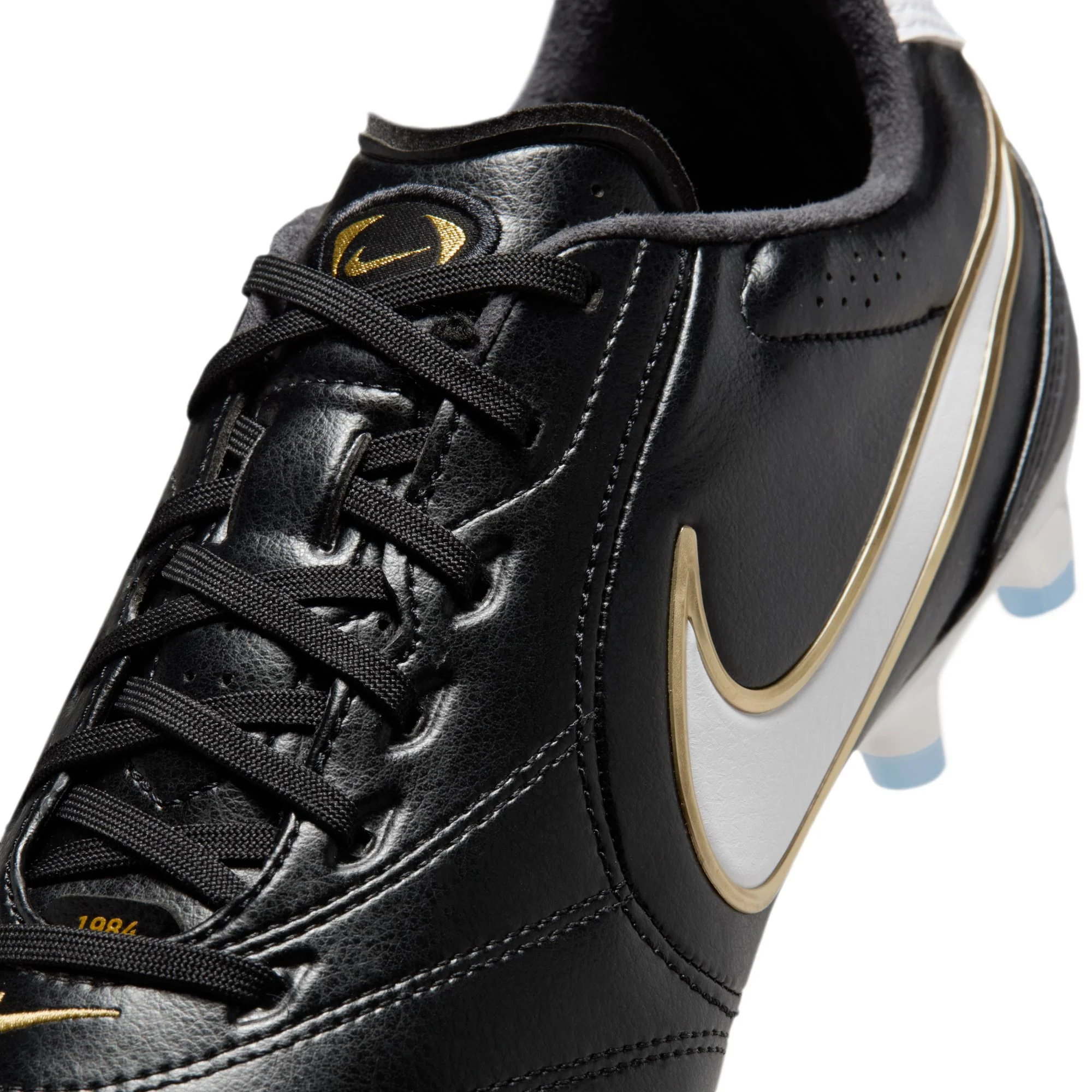 Nike Tiempo Ligera Pro FG Firm Ground Soccer Cleats- Black/White - Image 7