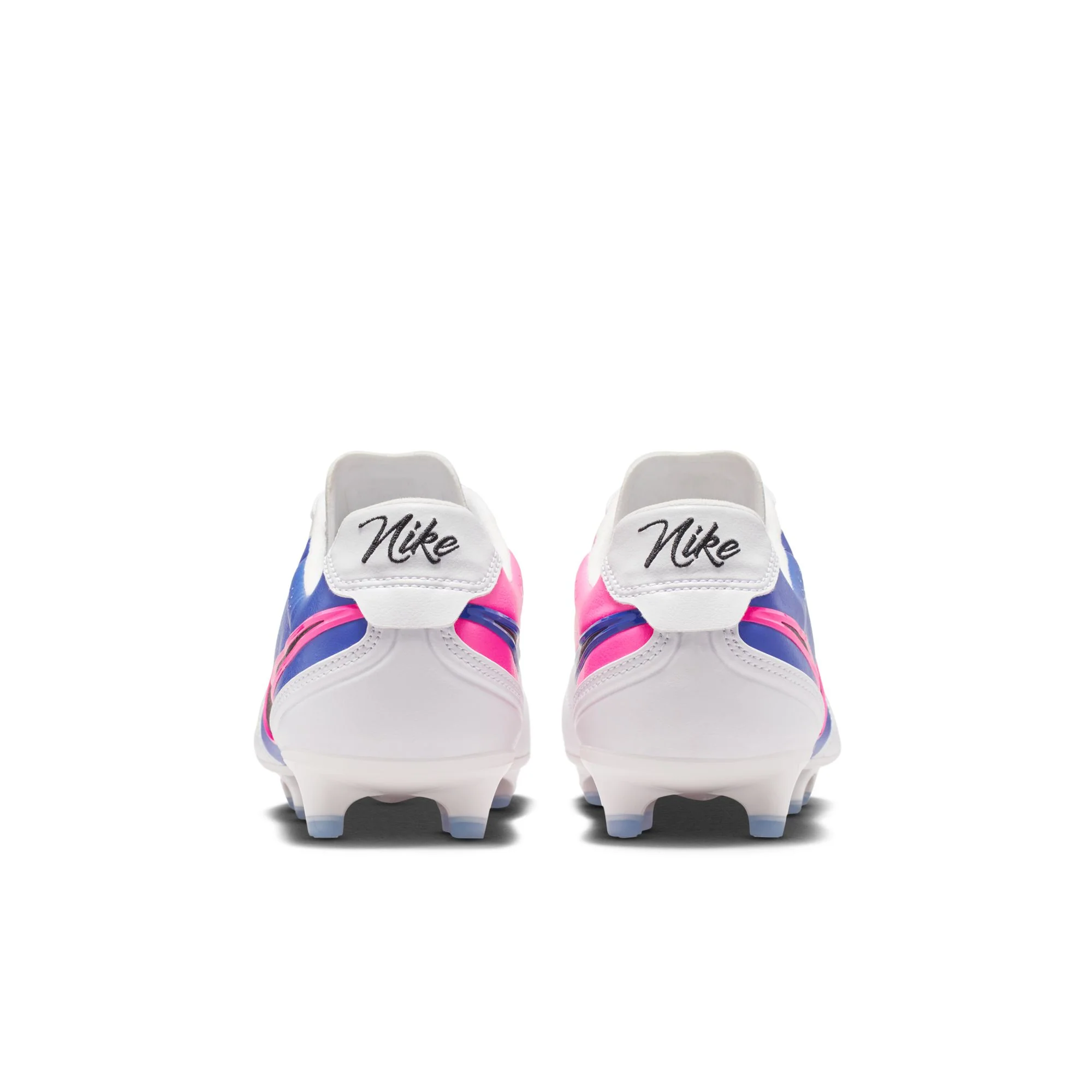 Nike Tiempo Ligera Pro FG Firm Ground Soccer Cleats- White/Black/Racer Blue/Pink Blast - Image 5