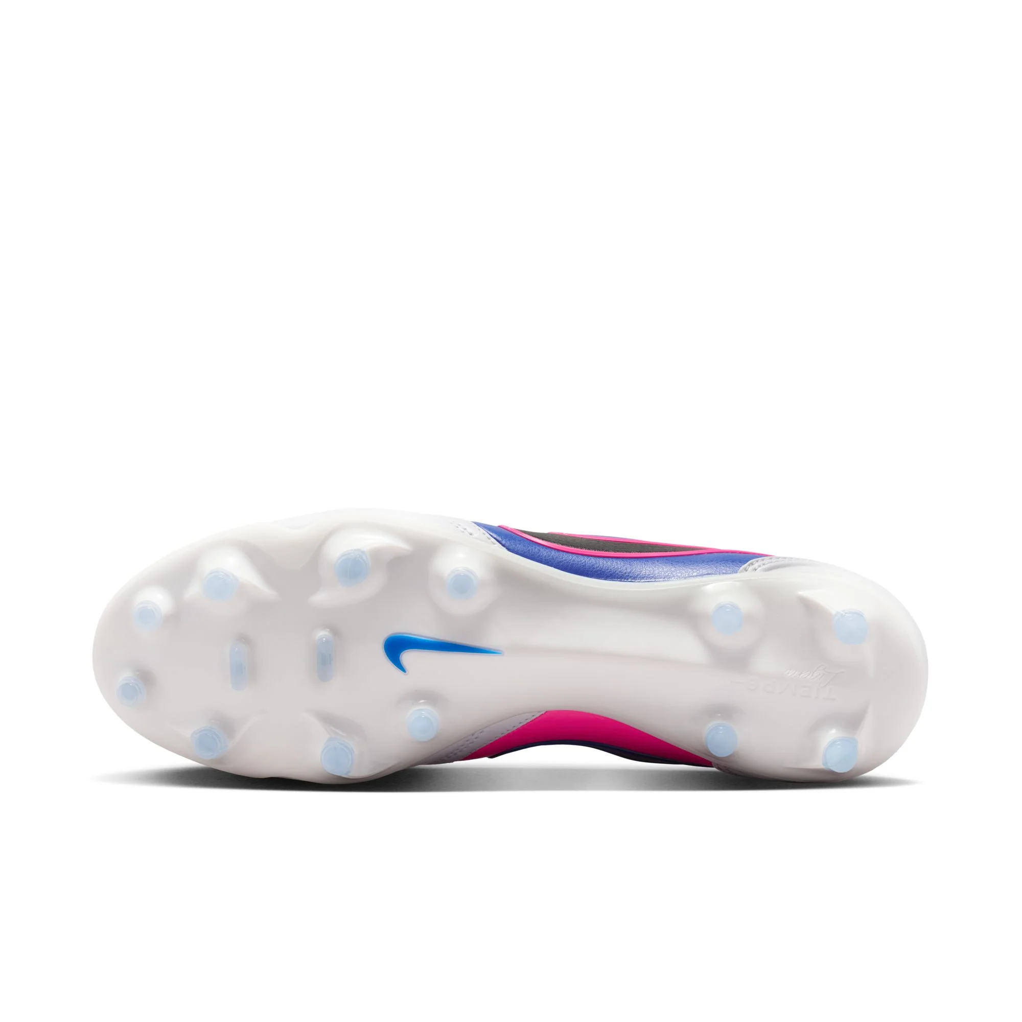 Nike Tiempo Ligera Pro FG Firm Ground Soccer Cleats- White/Black/Racer Blue/Pink Blast - Image 6