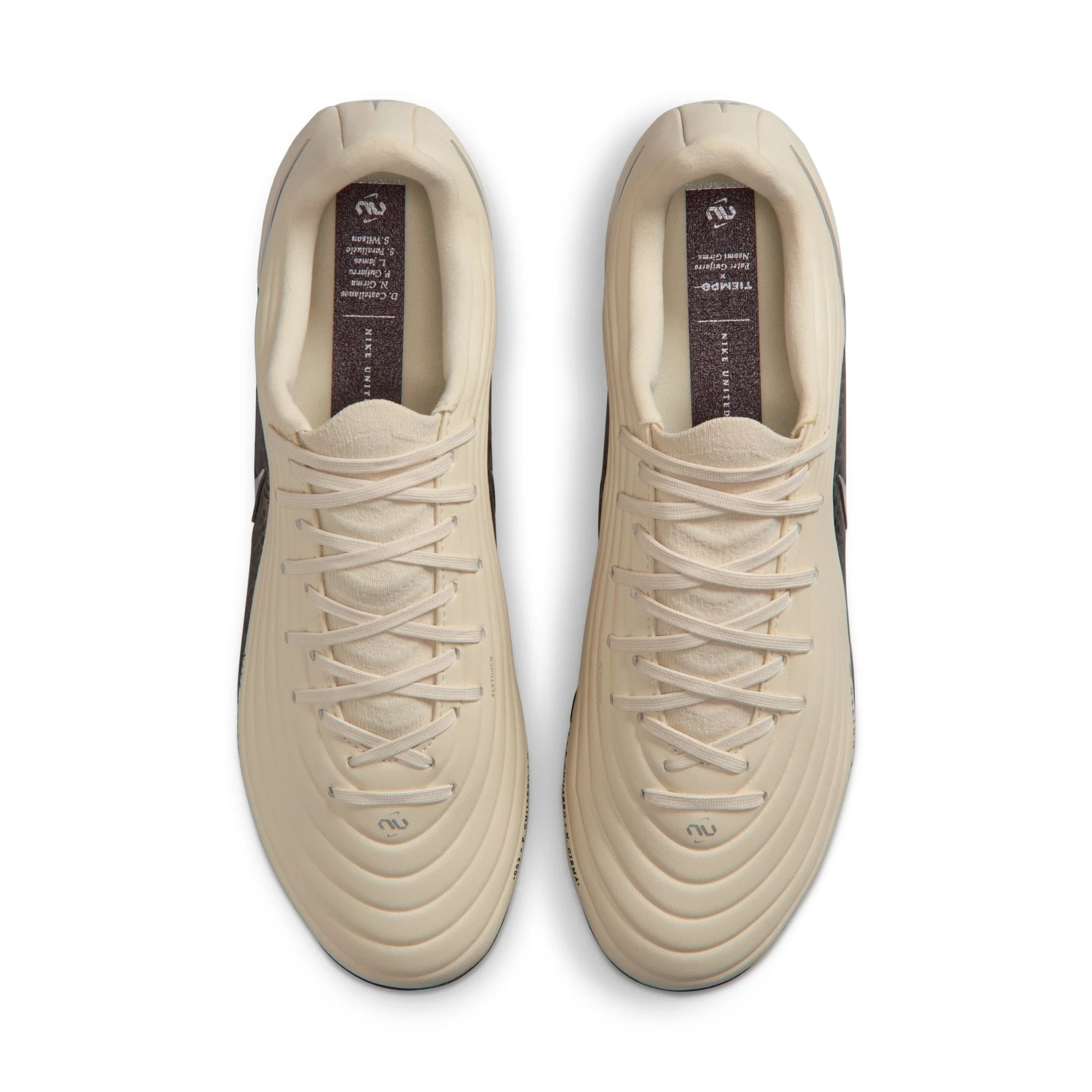 Nike Tiempo Maestro Academy FG Firm Ground Soccer Cleat - Fossil/Metallic Silver/Burgundy Crush - Image 3