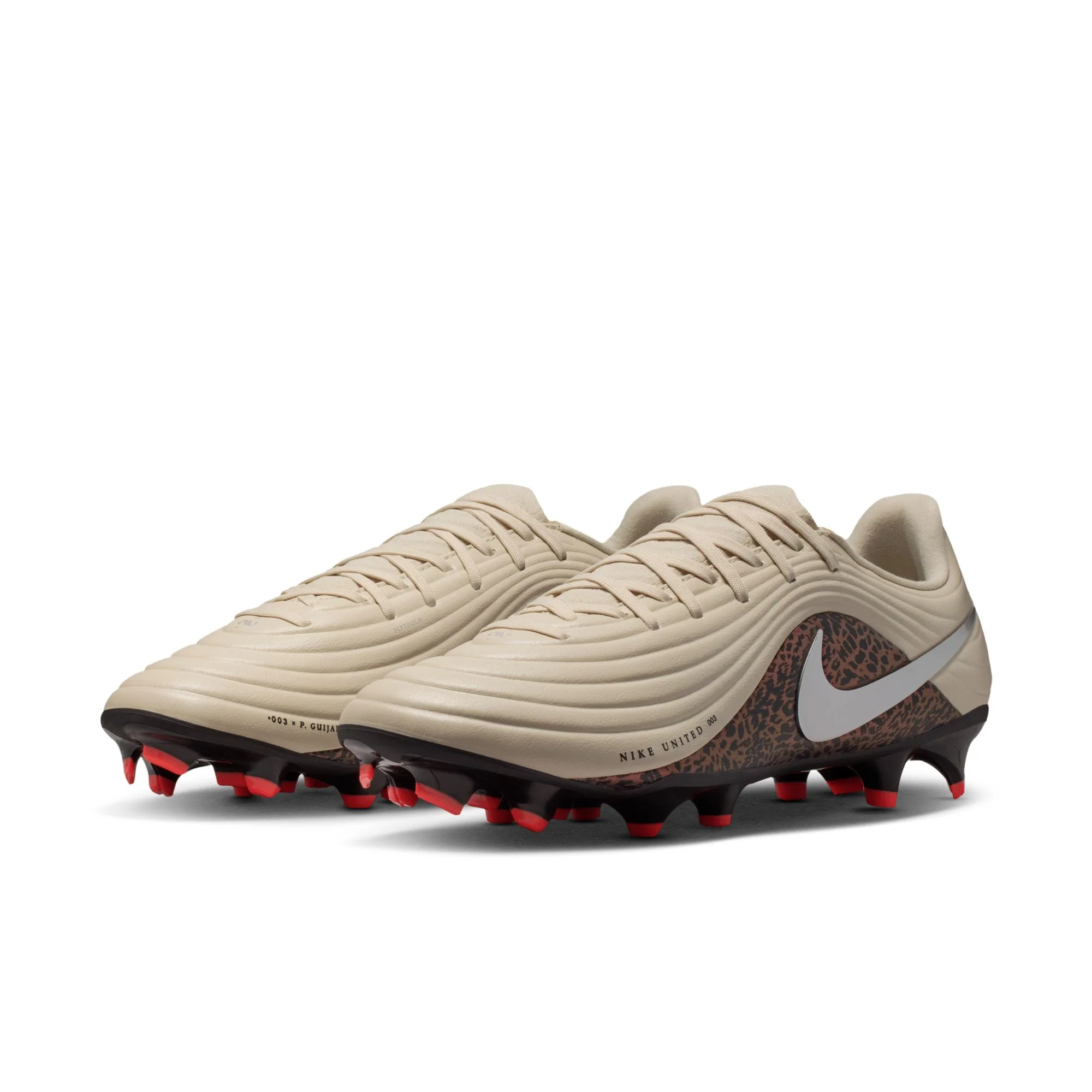 Nike Tiempo Maestro Academy FG Firm Ground Soccer Cleat - Fossil/Metallic Silver/Burgundy Crush - Image 4