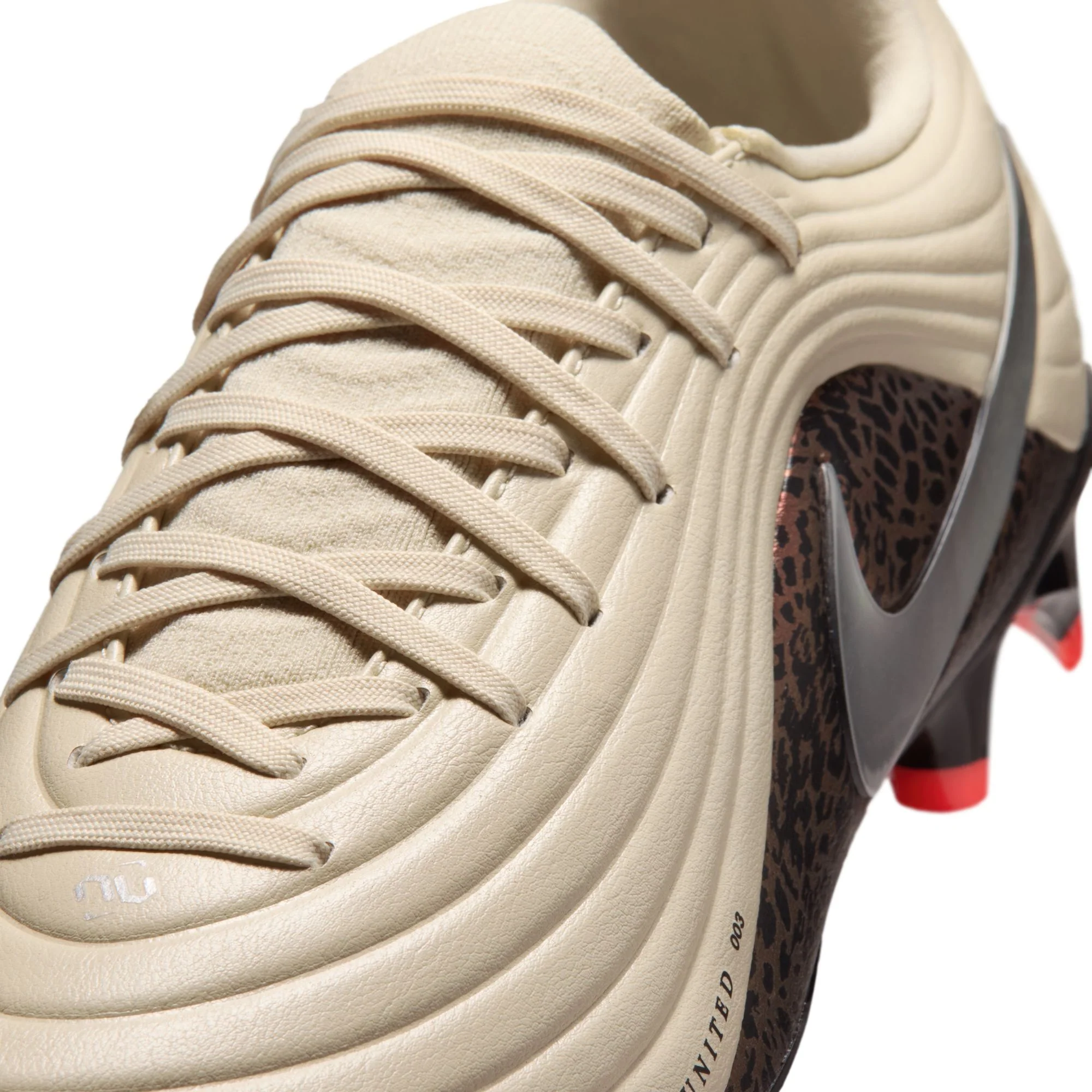 Nike Tiempo Maestro Academy FG Firm Ground Soccer Cleat - Fossil/Metallic Silver/Burgundy Crush - Image 7