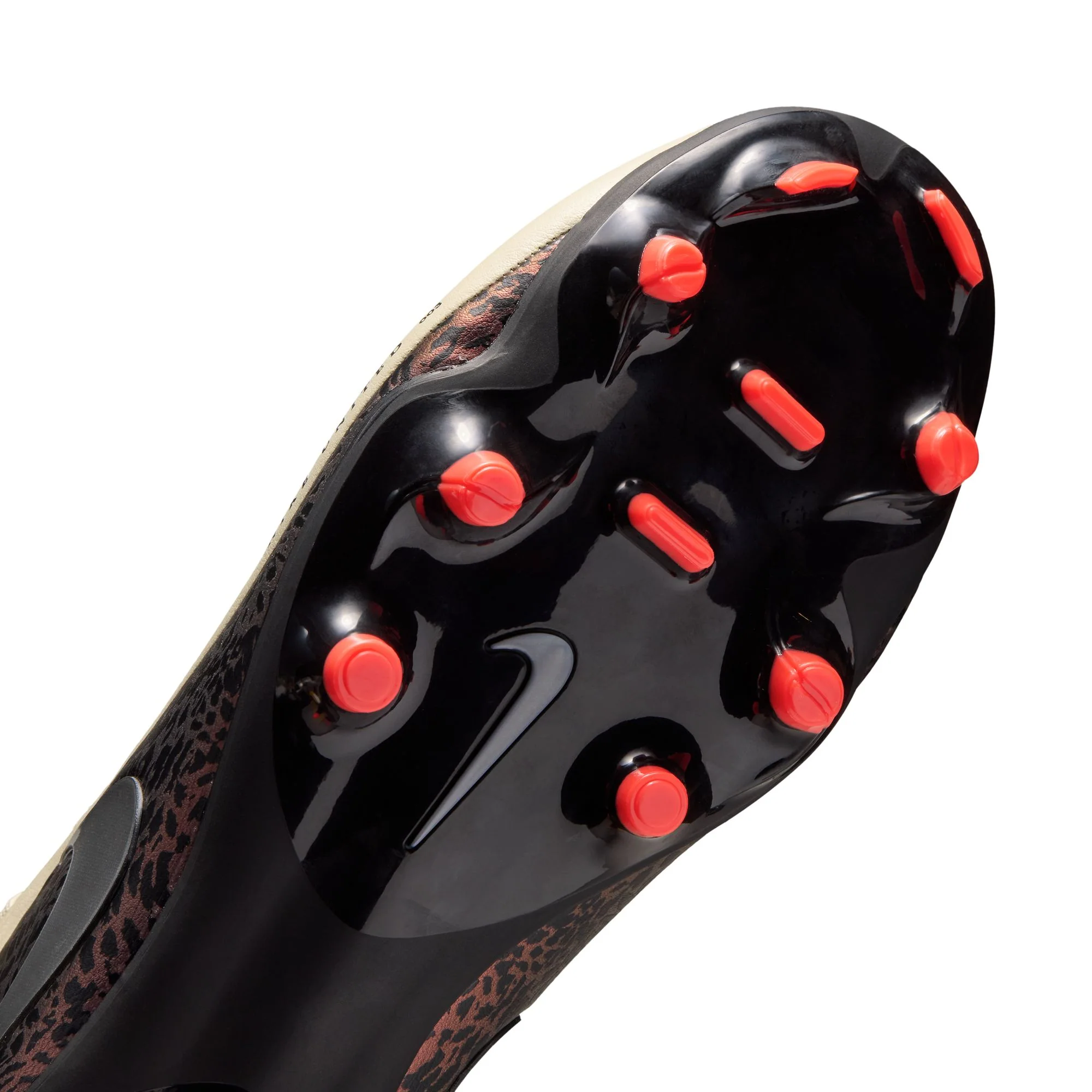 Nike Tiempo Maestro Academy FG Firm Ground Soccer Cleat - Fossil/Metallic Silver/Burgundy Crush - Image 9