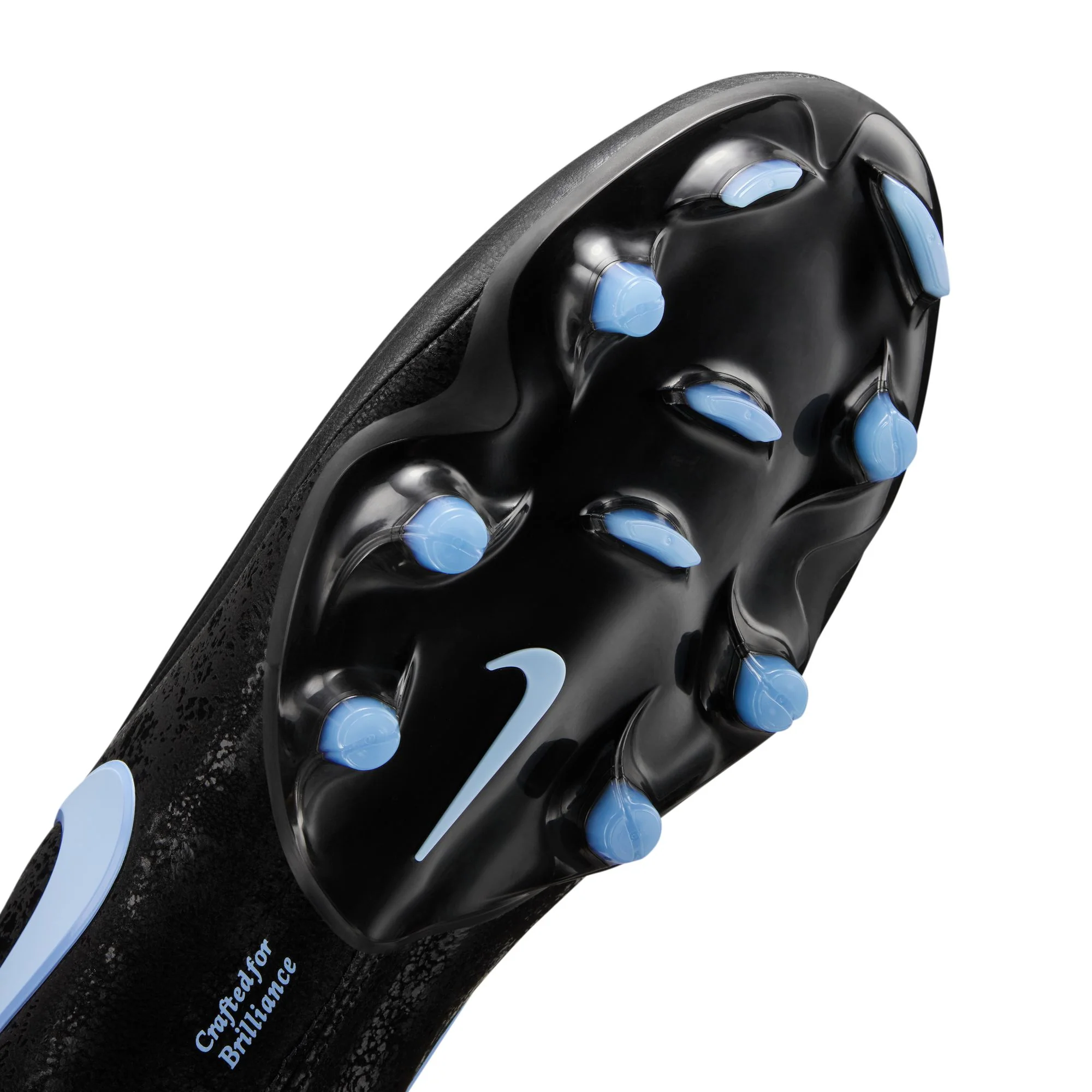 Nike Tiempo Maestro Elite FG Firm Ground Soccer Cleats- Black/Ice Blue - Image 10