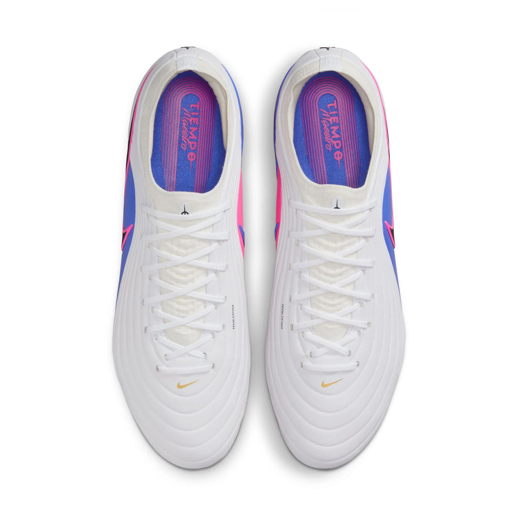 Nike Tiempo Maestro Elite FG Firm Ground Soccer Cleats- White/Black/Racer Blue/Pink Blast - Image 3