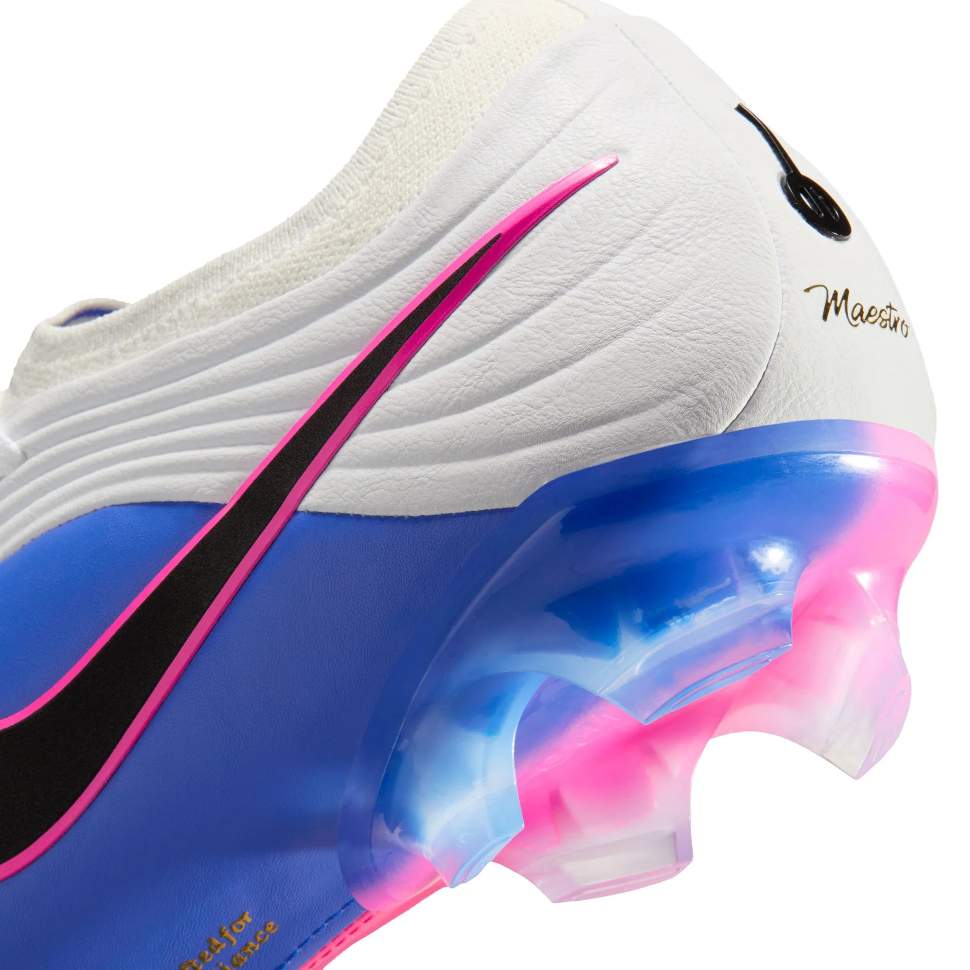 Nike Tiempo Maestro Elite FG Firm Ground Soccer Cleats- White/Black/Racer Blue/Pink Blast - Image 9