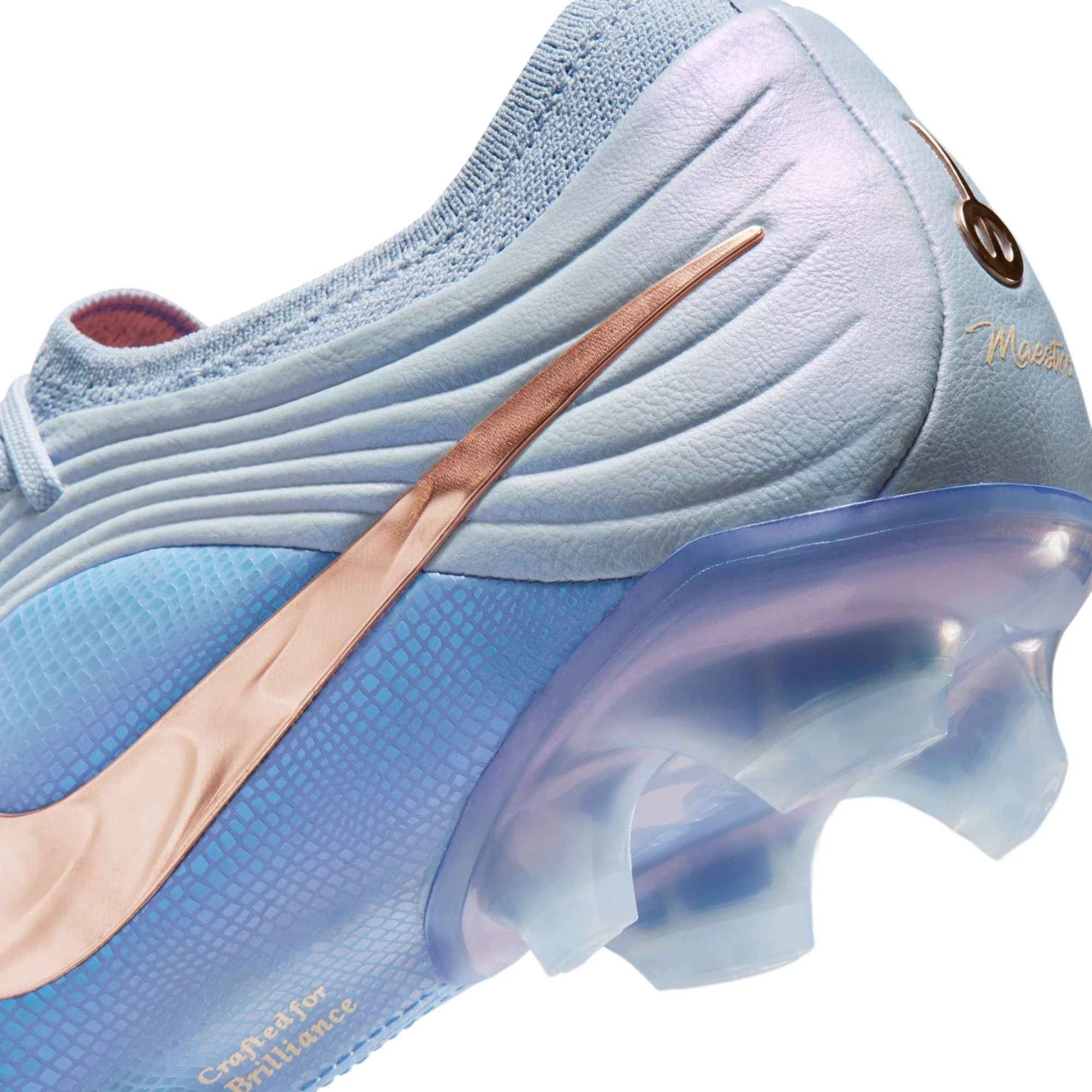 Nike Tiempo Maestro Elite LV8 FG Firm Ground Soccer Cleats-  Ghost/Crimson Tint/Royal Pulse - Image 9