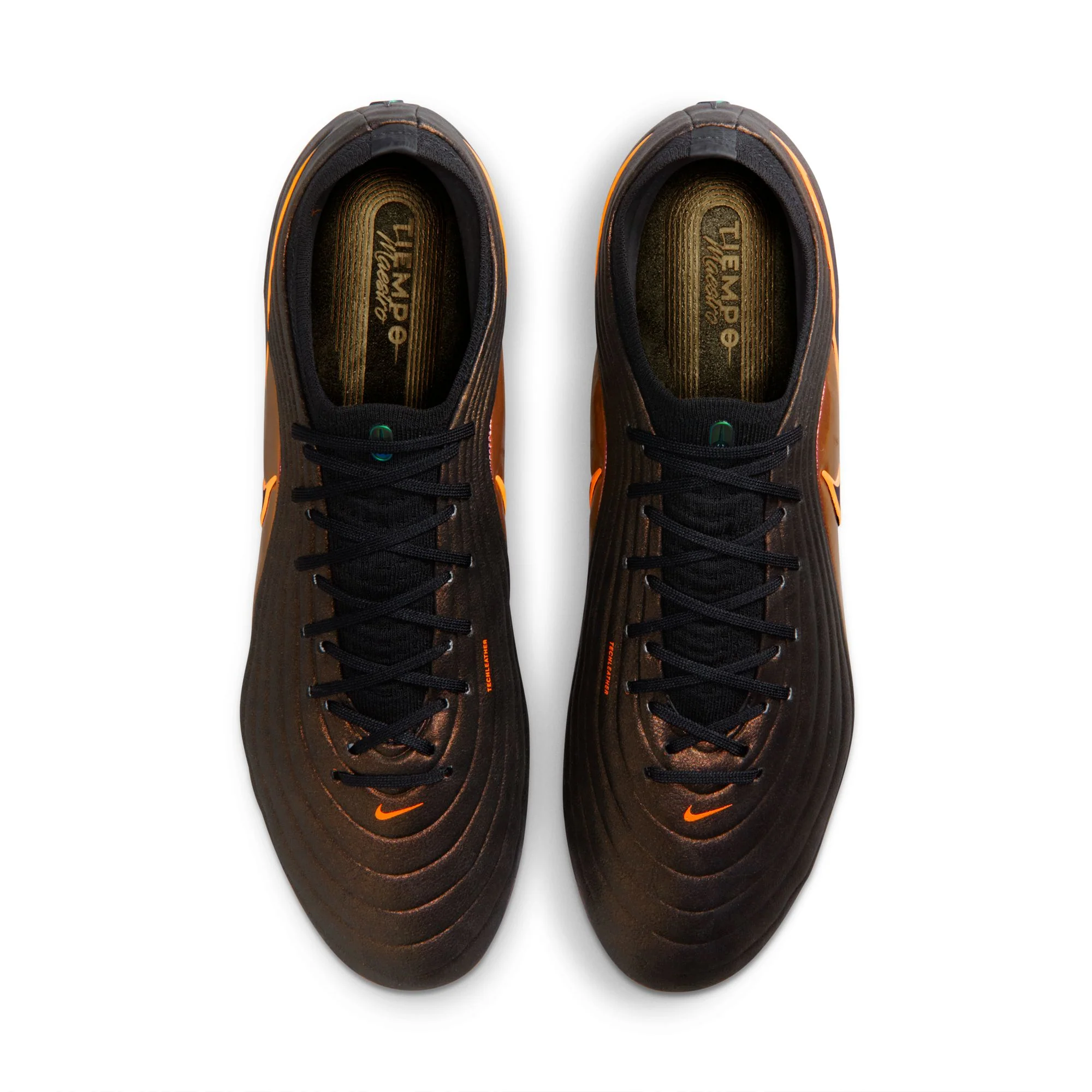 Nike Tiempo Maestro Elite LV8 FG Firm Ground Soccer Cleats-  Black/Laser Orange/Hyper Crimson - Image 3